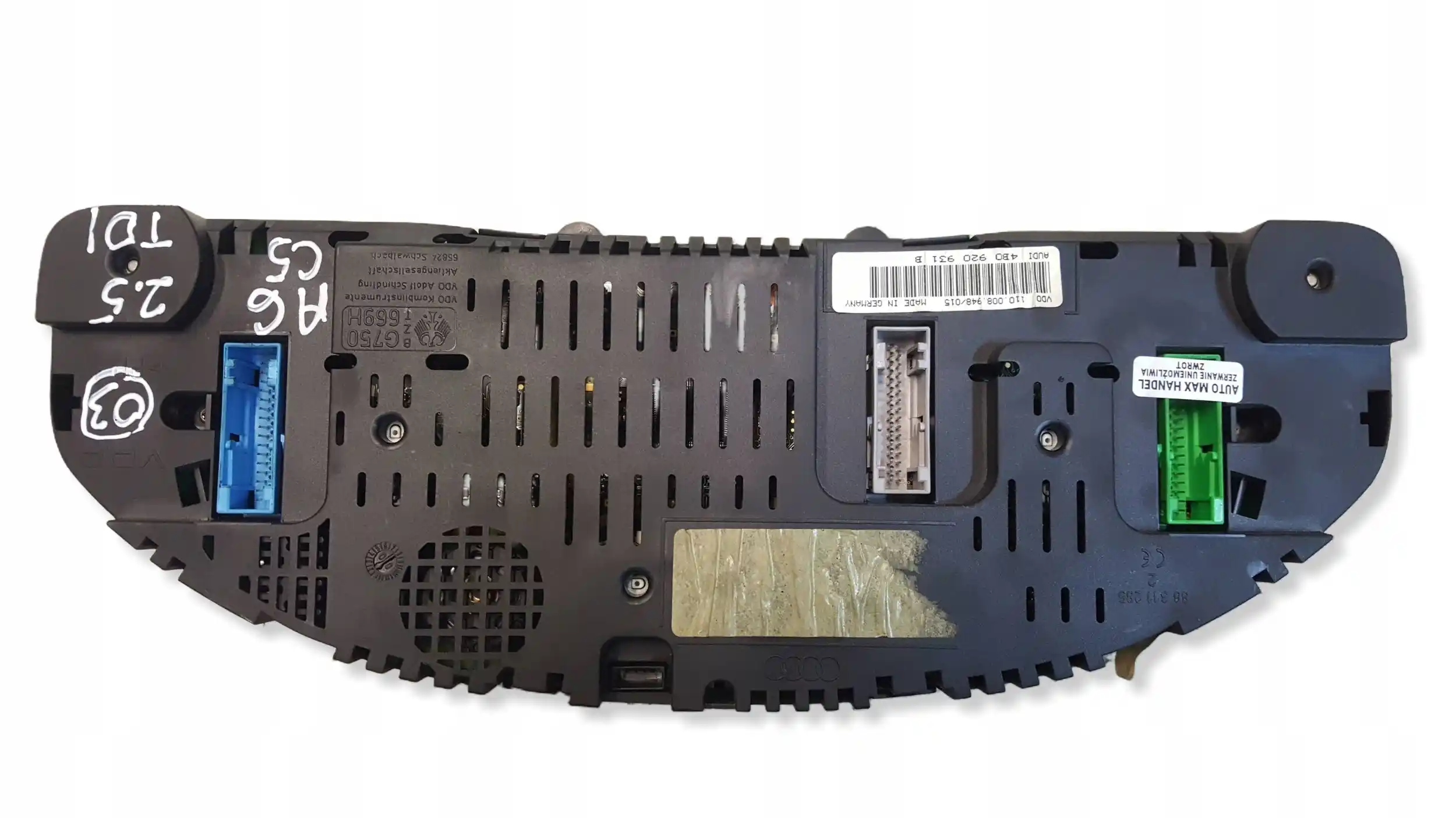 LICZNIK ZEGARY 4B0920931B AUDI A6 C5 2.5 TDI 97-