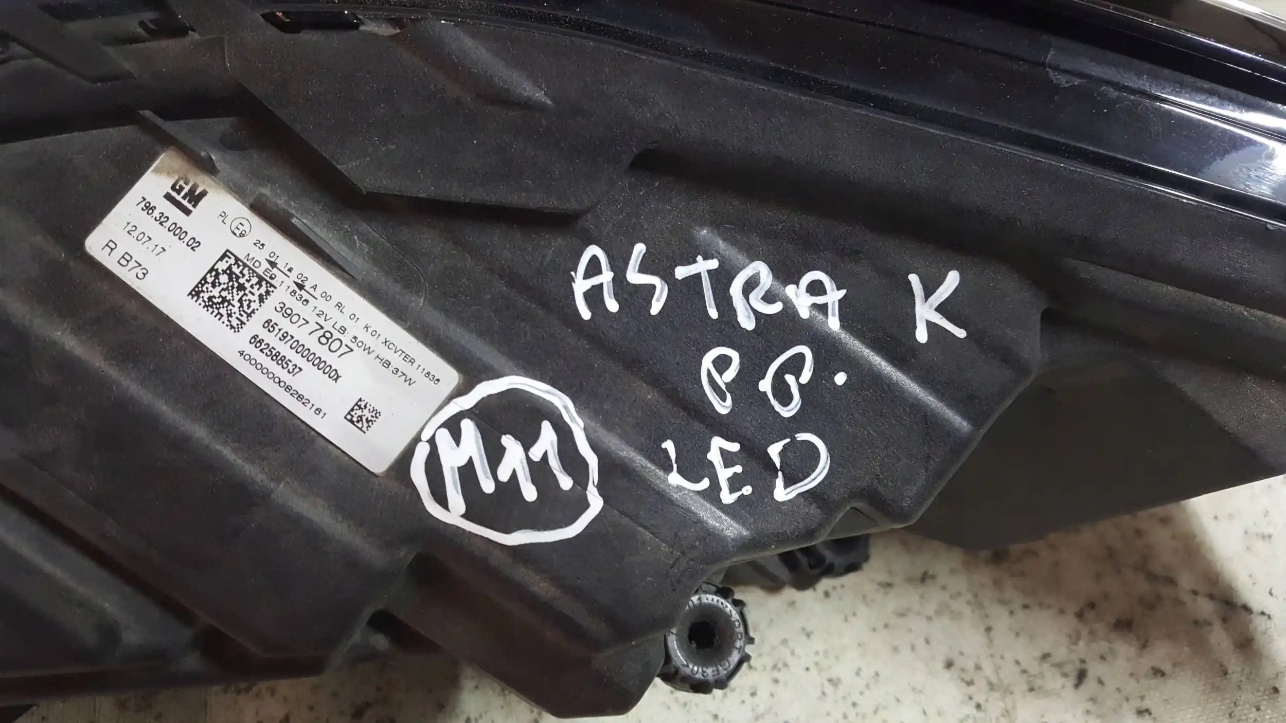LAMPA PRAWY PRZÓD PRZEDNIA 39077807 FULL LED OPEL ASTRA K V 15-19