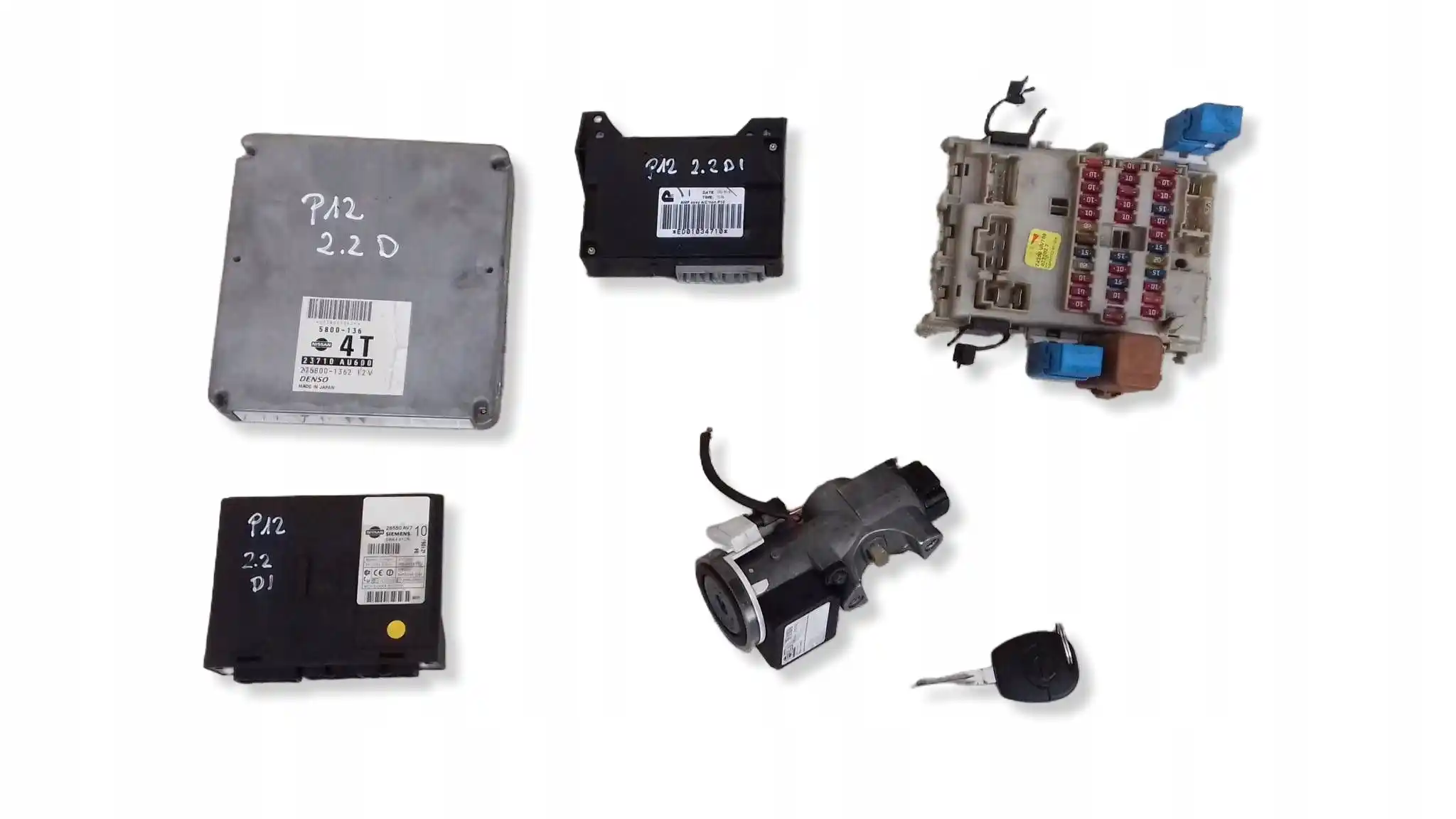 KOMPUTER 23710AU600 5800136 ZESTAW IMMO NISSAN PRIMERA III P12 2.2D 02-