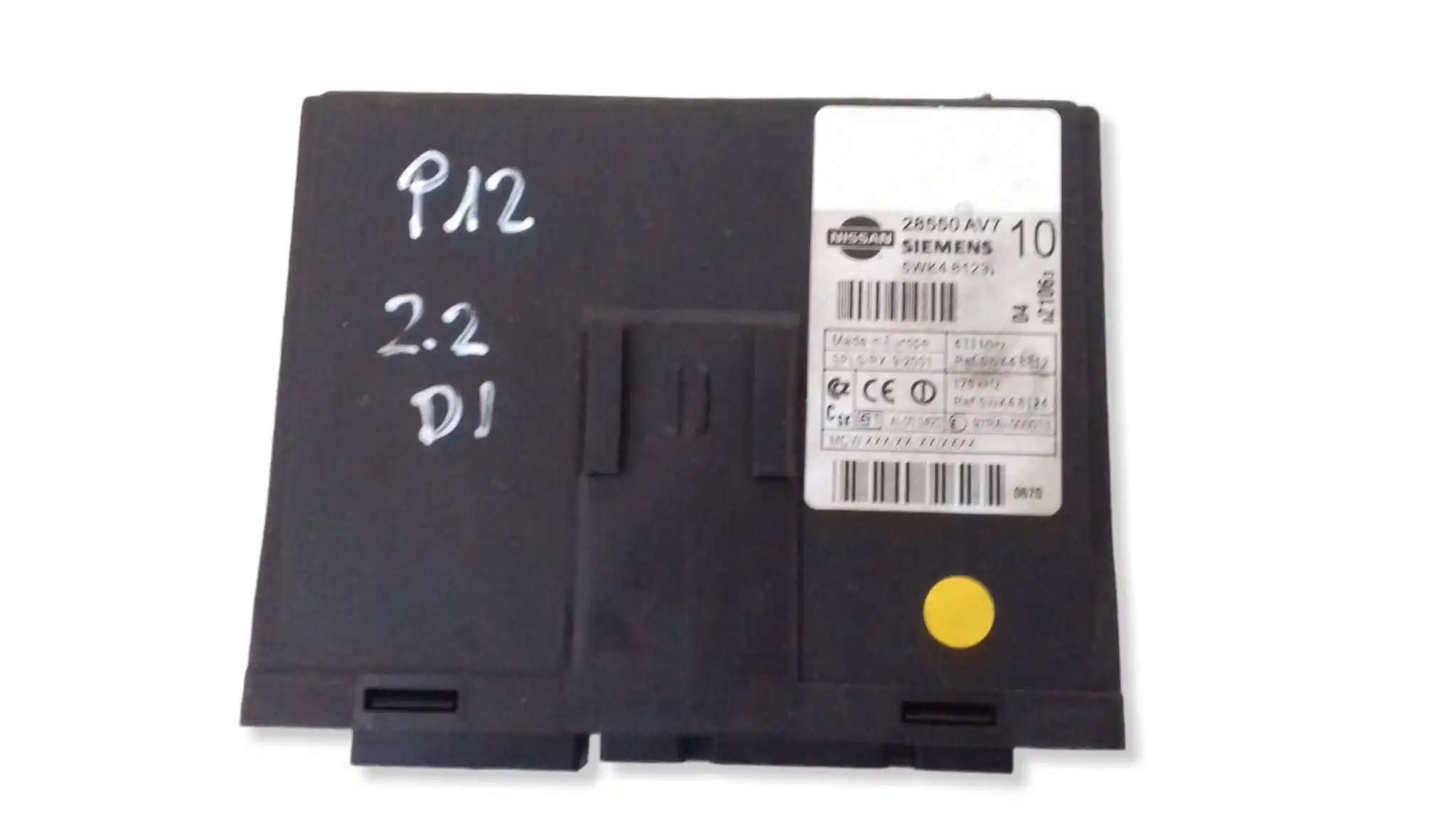 KOMPUTER 23710AU600 5800136 ZESTAW IMMO NISSAN PRIMERA III P12 2.2D 02-