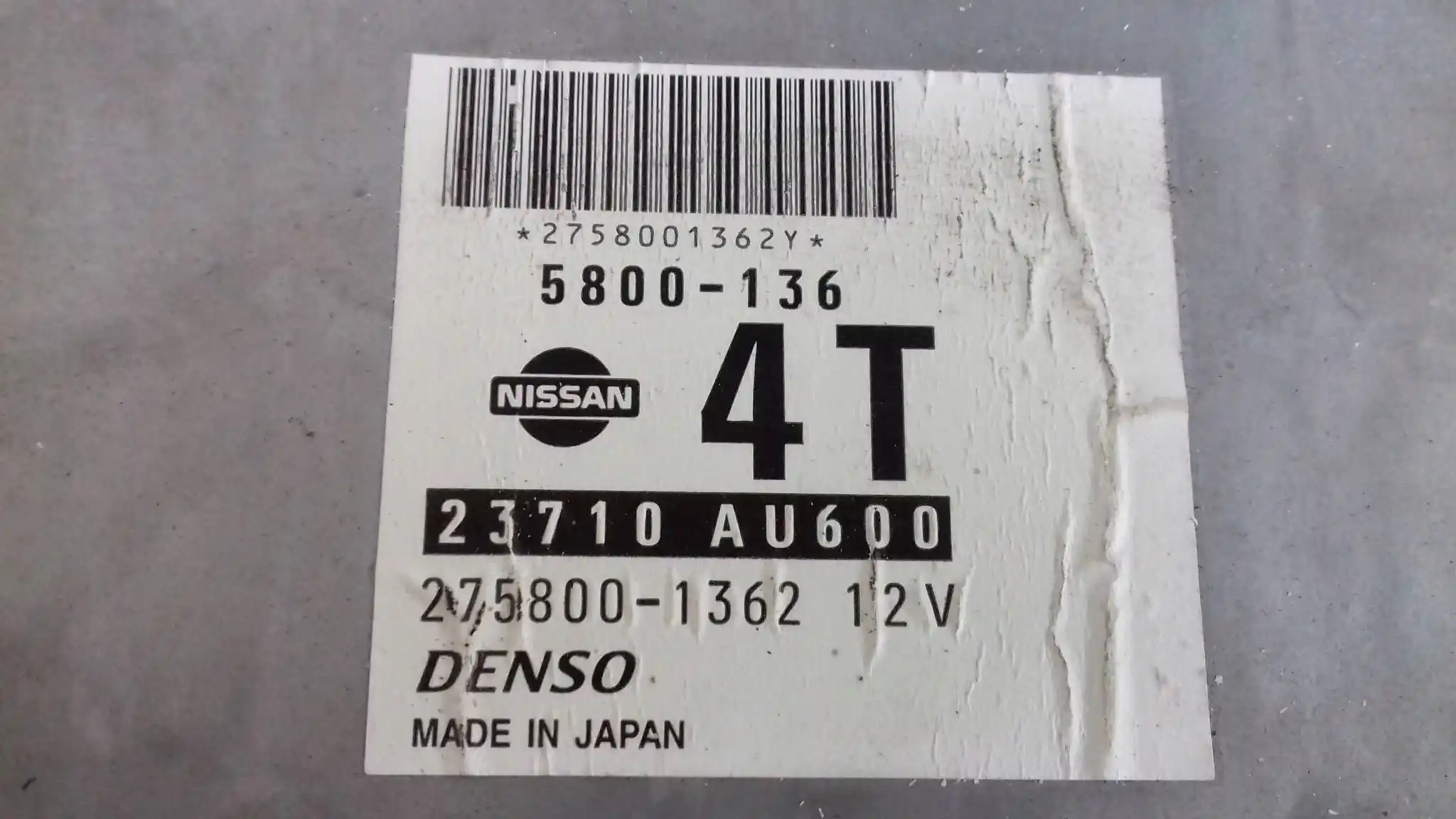 KOMPUTER 23710AU600 5800136 ZESTAW IMMO NISSAN PRIMERA III P12 2.2D 02-