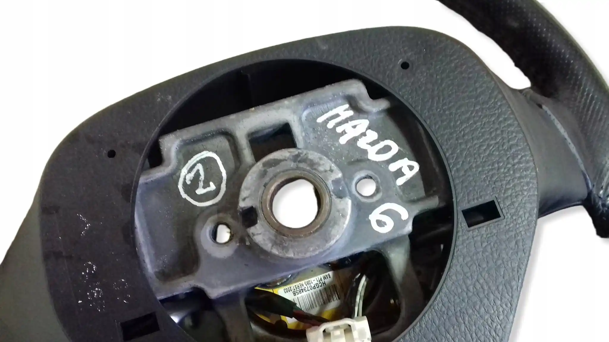 KIEROWNICA AIRBAG SKÓRA MULTIFUNKCJA MAZDA 6 GG GY 02-