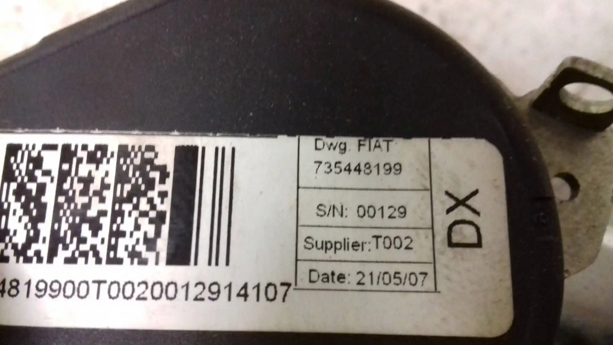 PAS BEZPIECZEŃSTWA PRAWY PRZÓD PRZEDNI 735488199 FIAT LINEA 07-15