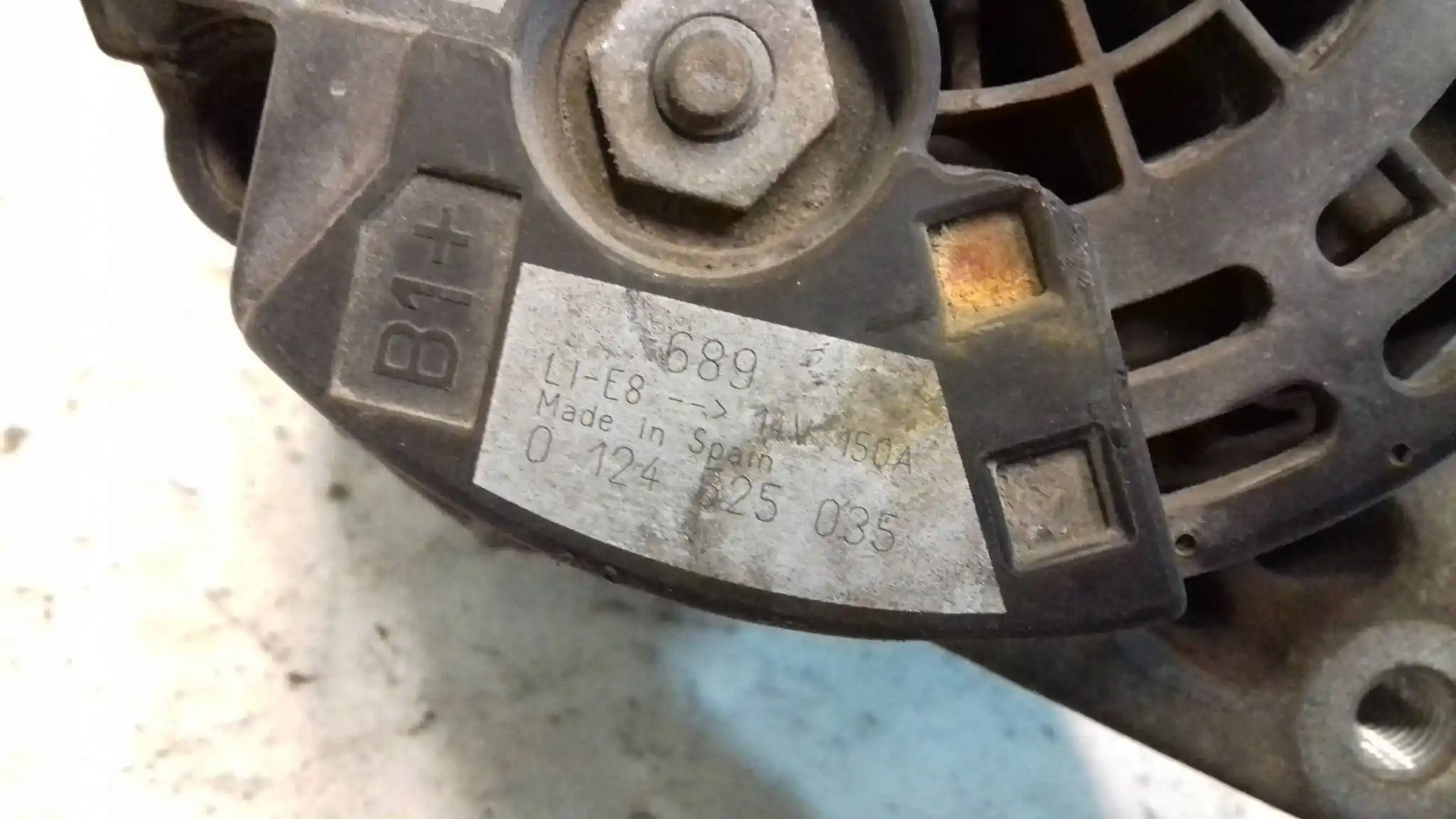 ALTERNATOR 0124525035 9646321880 CITROEN C3 I 1.6 HDI 02-09 PSA PEUGEOT