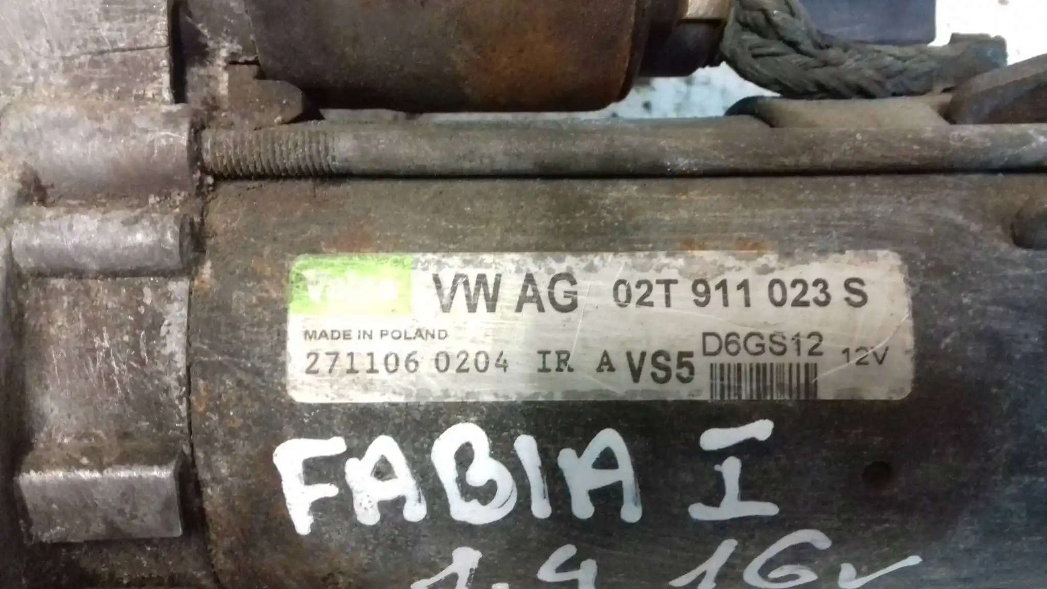 ROZRUSZNIK 02T911023S SKODA FABIA I 1.4 16V 99-07