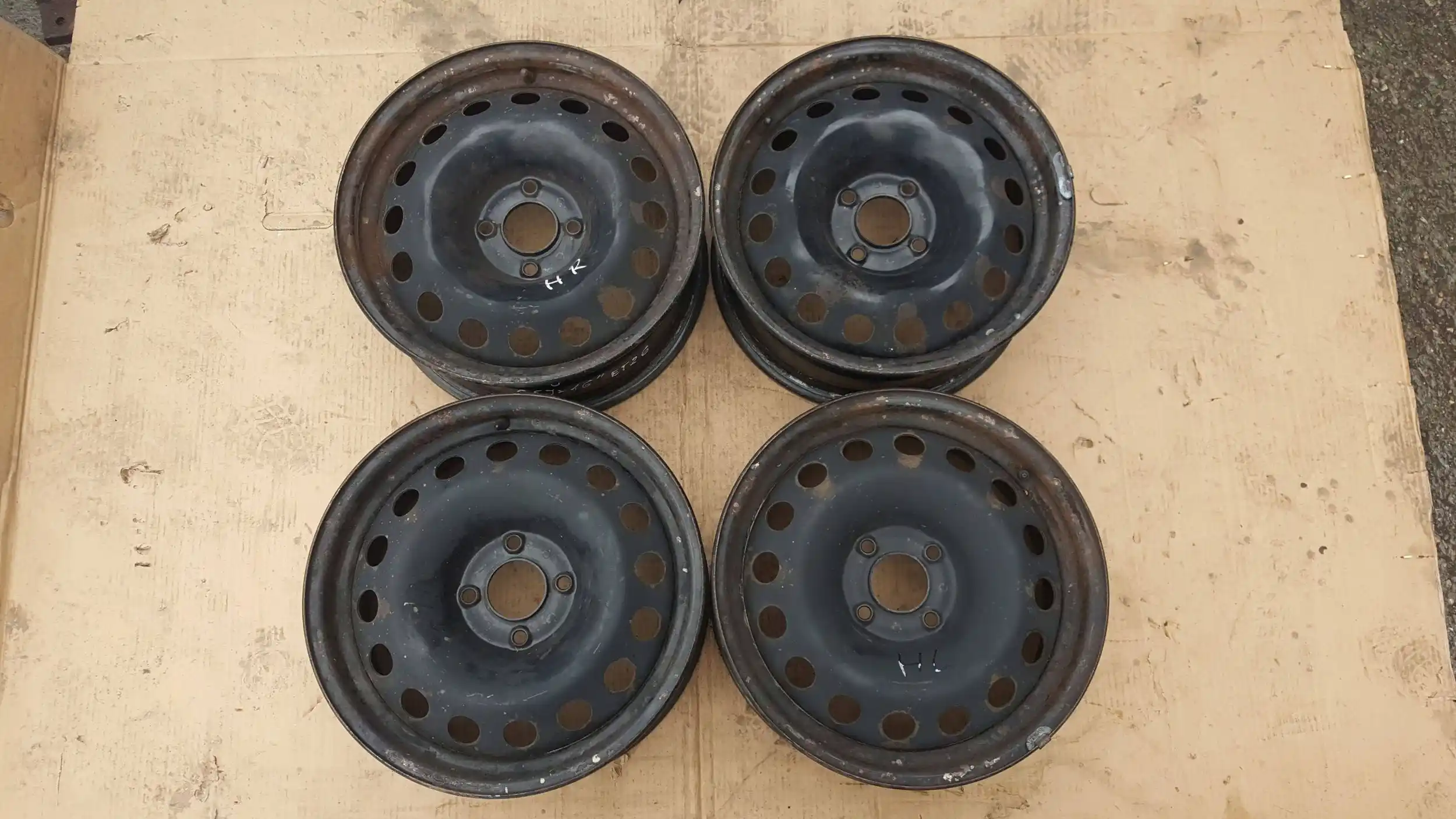 FELGI FELGA STALOWE KOMPLET PSA PEUGEOT CITROEN 6,5Jx16'' 4x108 ET26