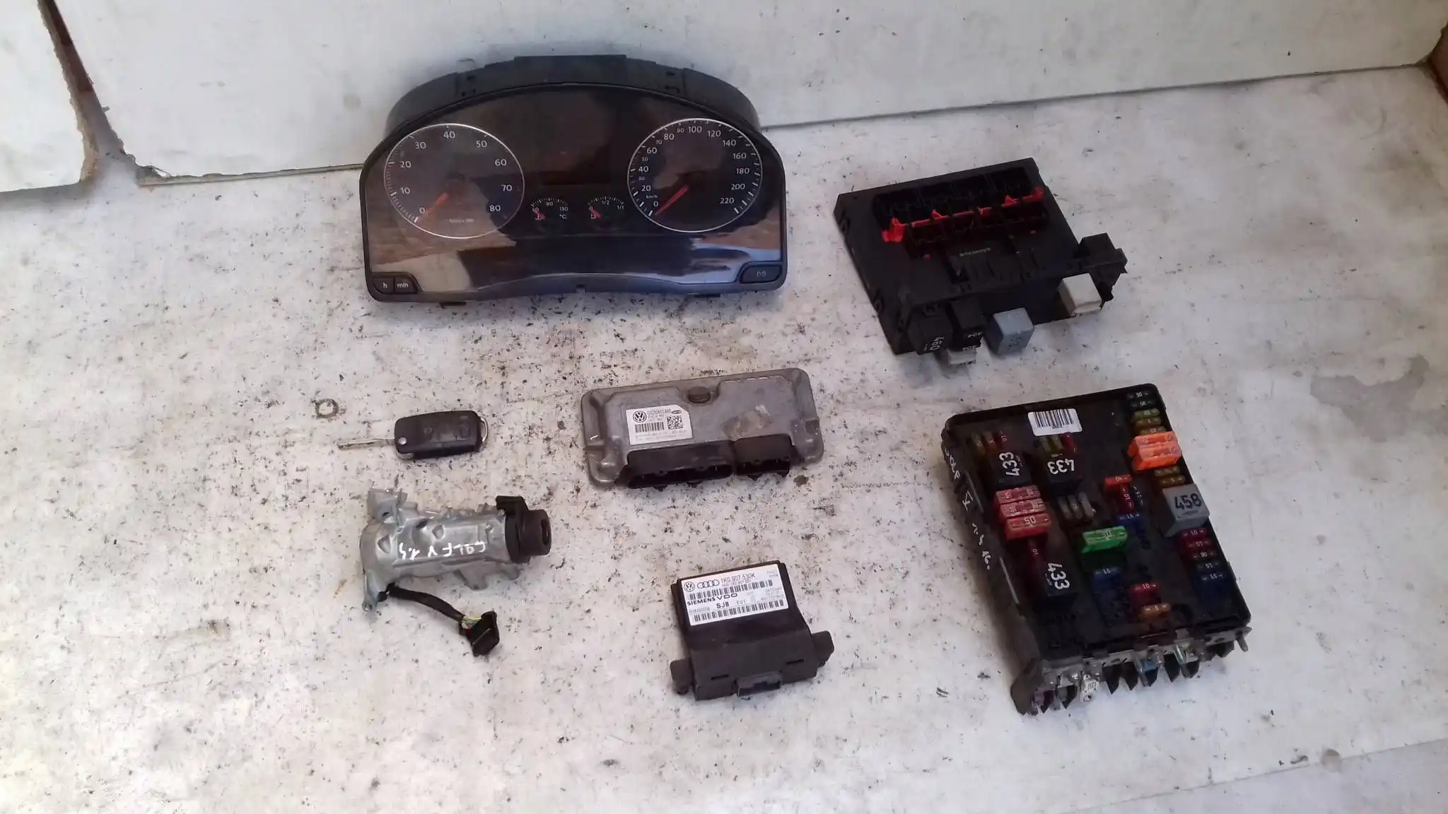 KOMPUTER 03C906024AS ZESTAW IMMO VW GOLF V 1.4 16V 03-