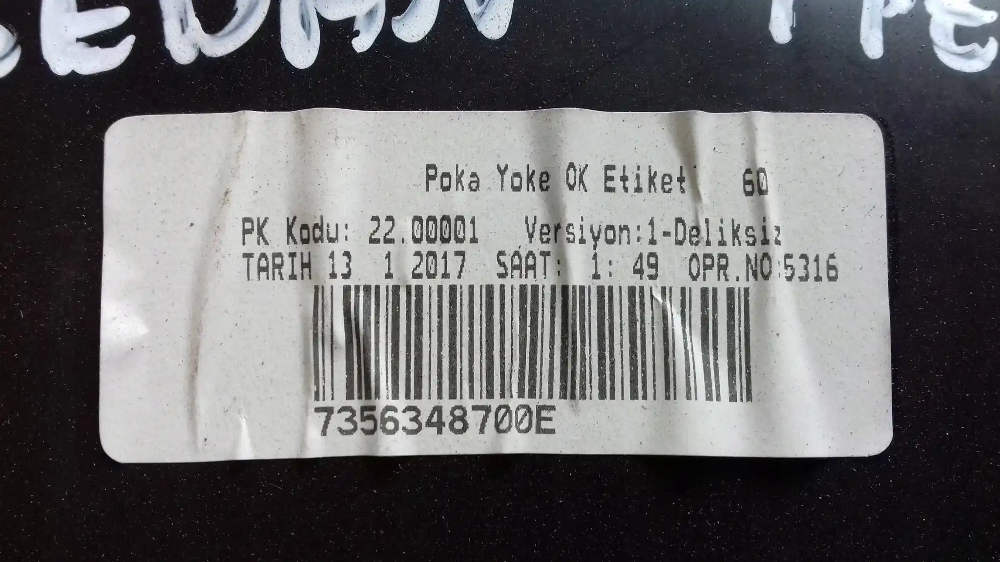 OSŁONA PASA TYLNEGO BAGAŻNIKA 7356348700E FIAT TIPO II SEDAN 15-