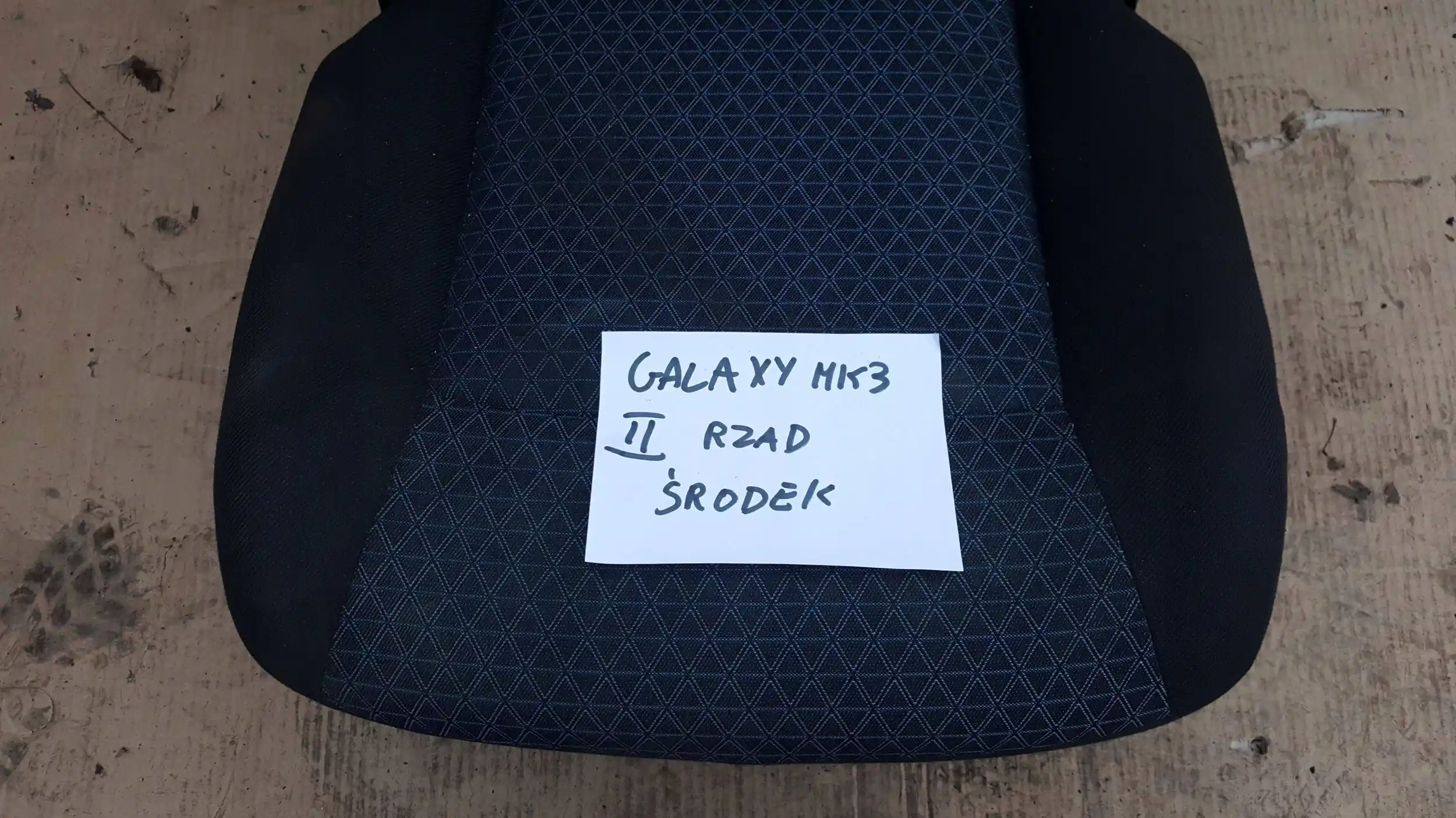 FOTEL ŚRODKOWY 2 RZĄD FORD GALAXY MK3 06-10