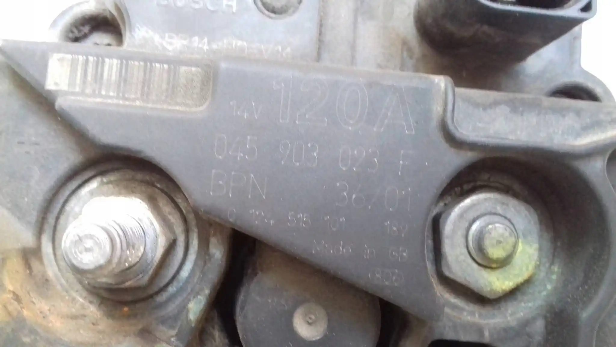 ALTERNATOR 045903023F AUDI A2 1.4 TDI 99- VW SEAT SKODA