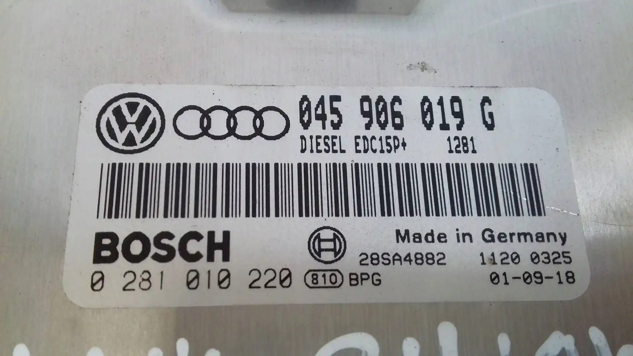 KOMPUTER STEROWNIK SILINIKA 045906019G 0281010220 AUDI A2 1.4 TDI 99-