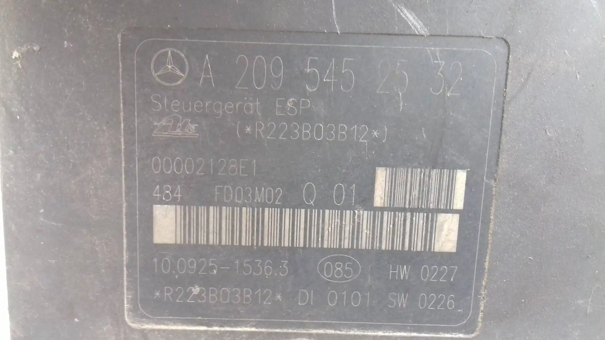 POMPA ABS A2034310812 A2095452532 MERCEDES C-KLASA W203 1.8 KOMPRESOR 00-
