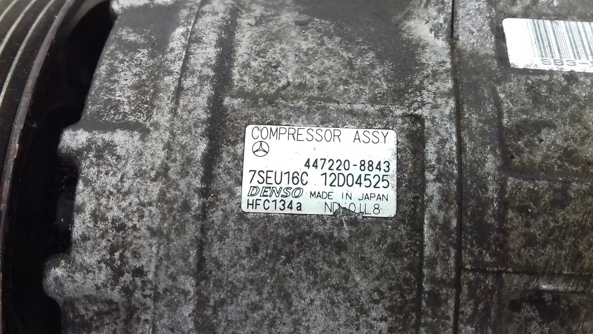 SPRĘŻARKA KOMPRESOR KLIMATYZACJI 4472208843 MERCEDES C-KLASA W203 1.8 K 00-