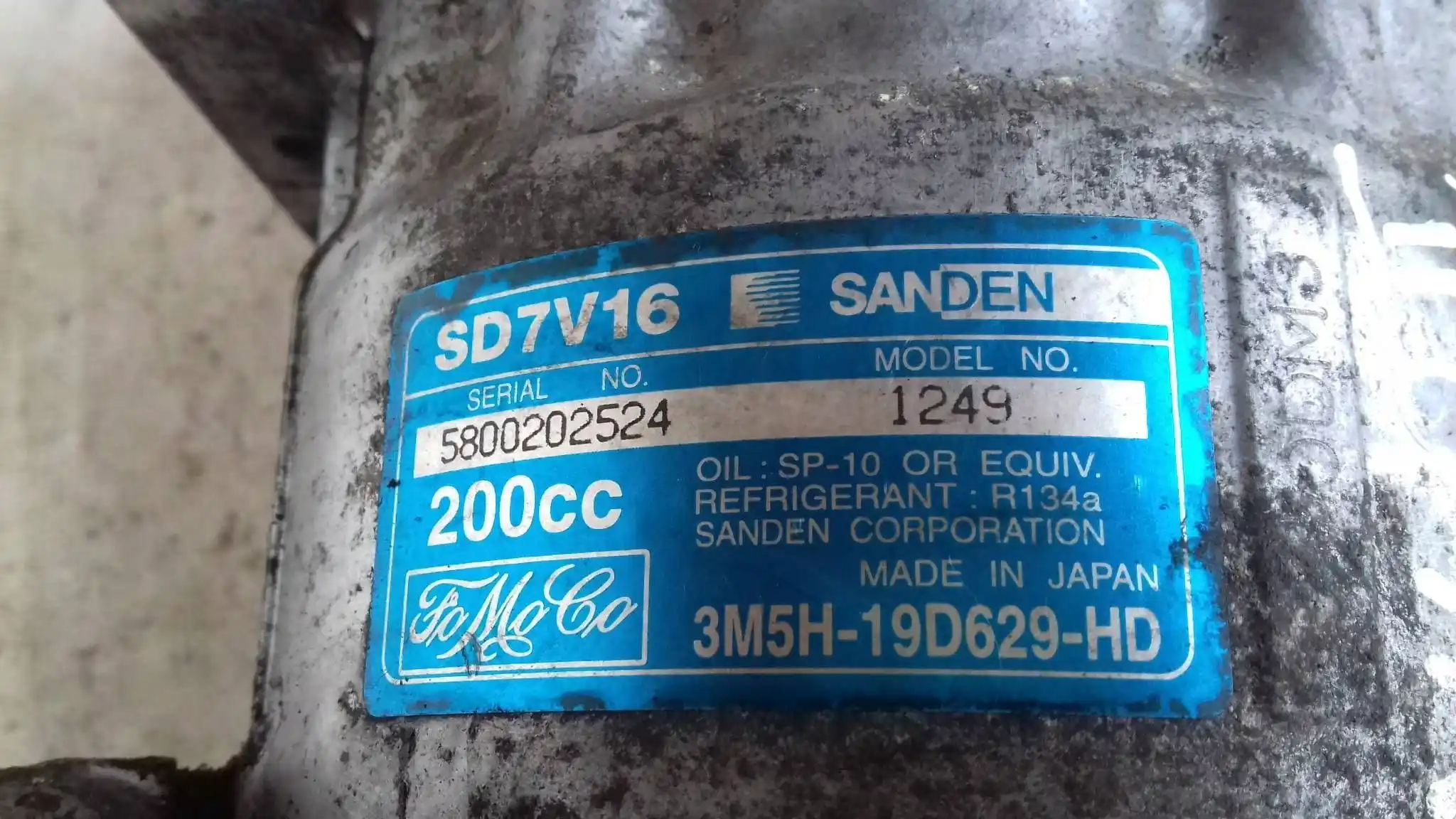 SPRĘŻARKA KOMPRESOR KLIMATYZACJI 3M5H19D629HD VOLVO S40 II V50 04- FORD