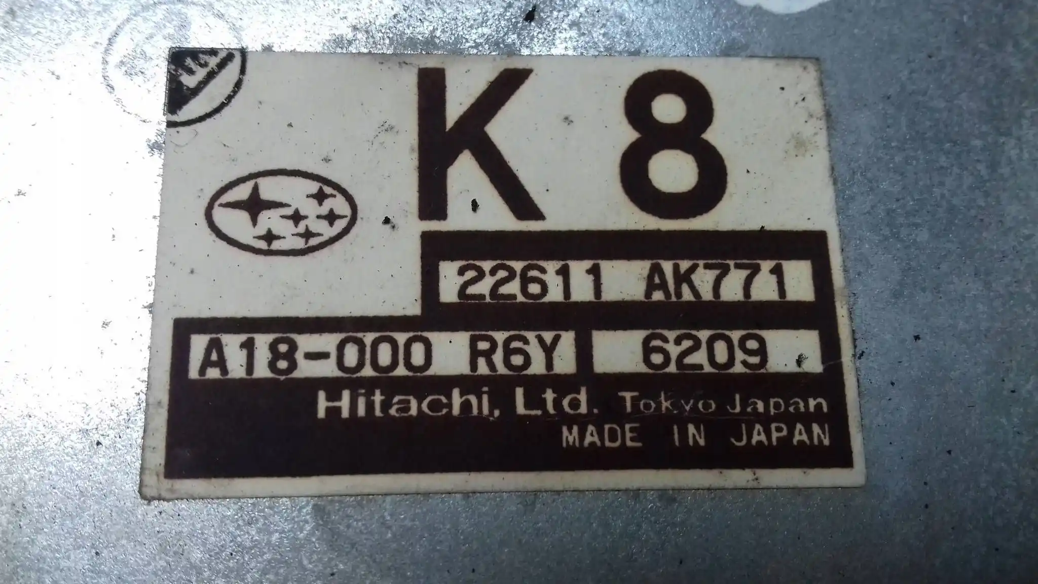 KOMPUTER 22611AK771 ZESTAW IMMO SUBARU LEGACY IV BL BP 2.0 16V 03-09