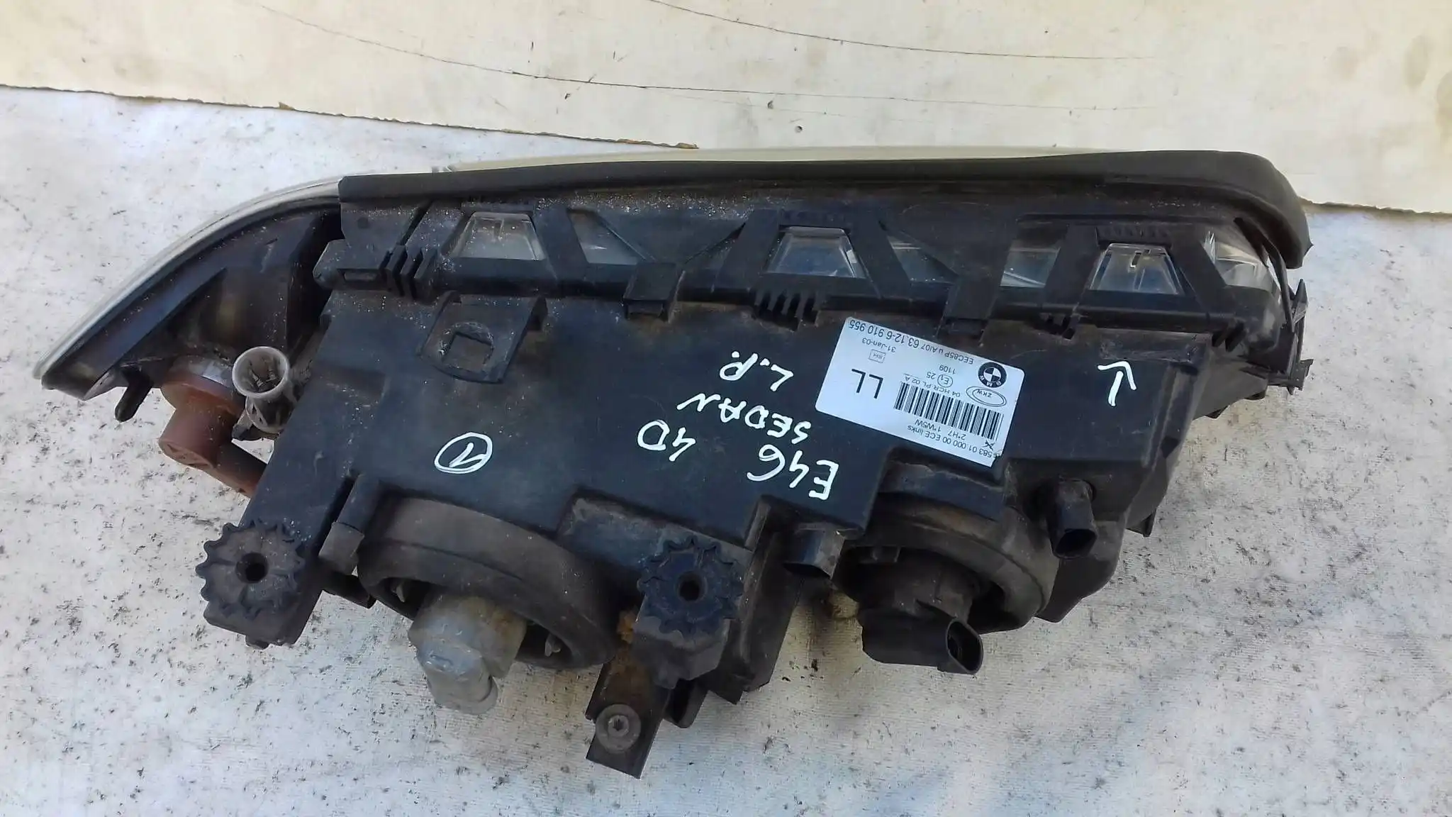 LAMPA LEWY PRZÓD PRZEDNIA 6910955 KIERUNKOWSKAZ BMW 3 E46 LIFT 01-05