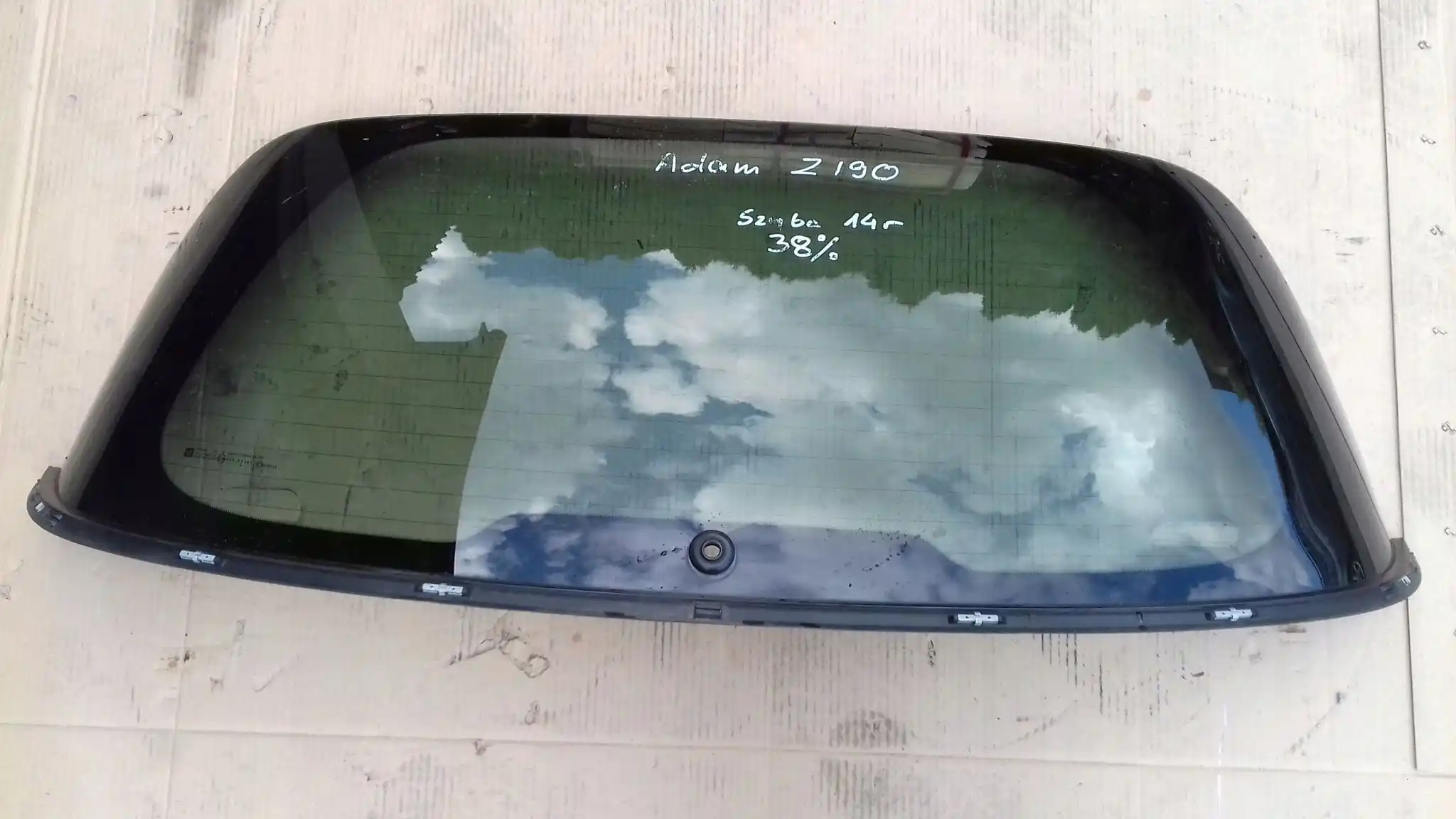SZYBA TYŁ TYLNA KLAPY OPEL ADAM 12-
