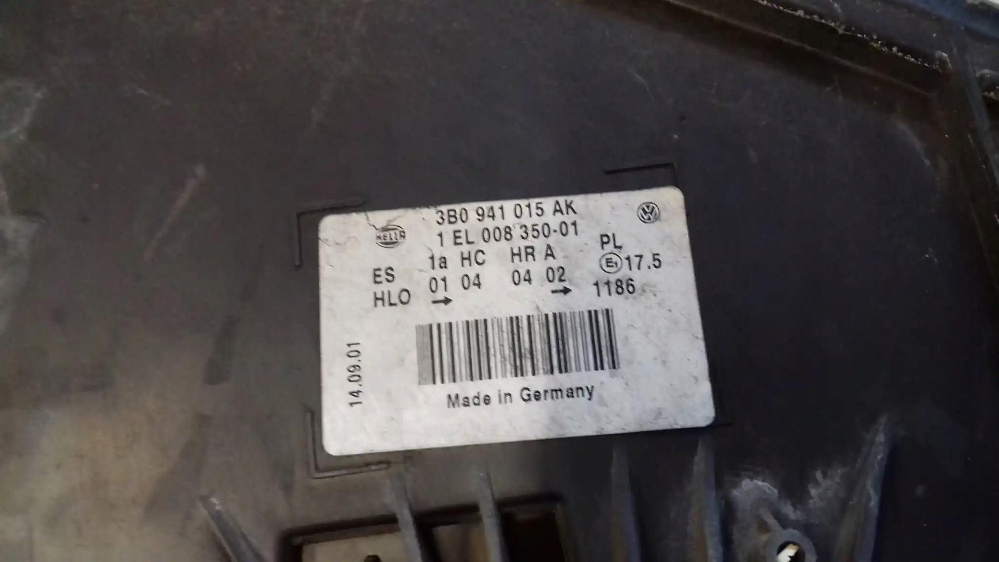 LAMPA LEWY PRZÓD PRZEDNIA 3B0941015AK VW PASSAT B5 LIFT 00-05