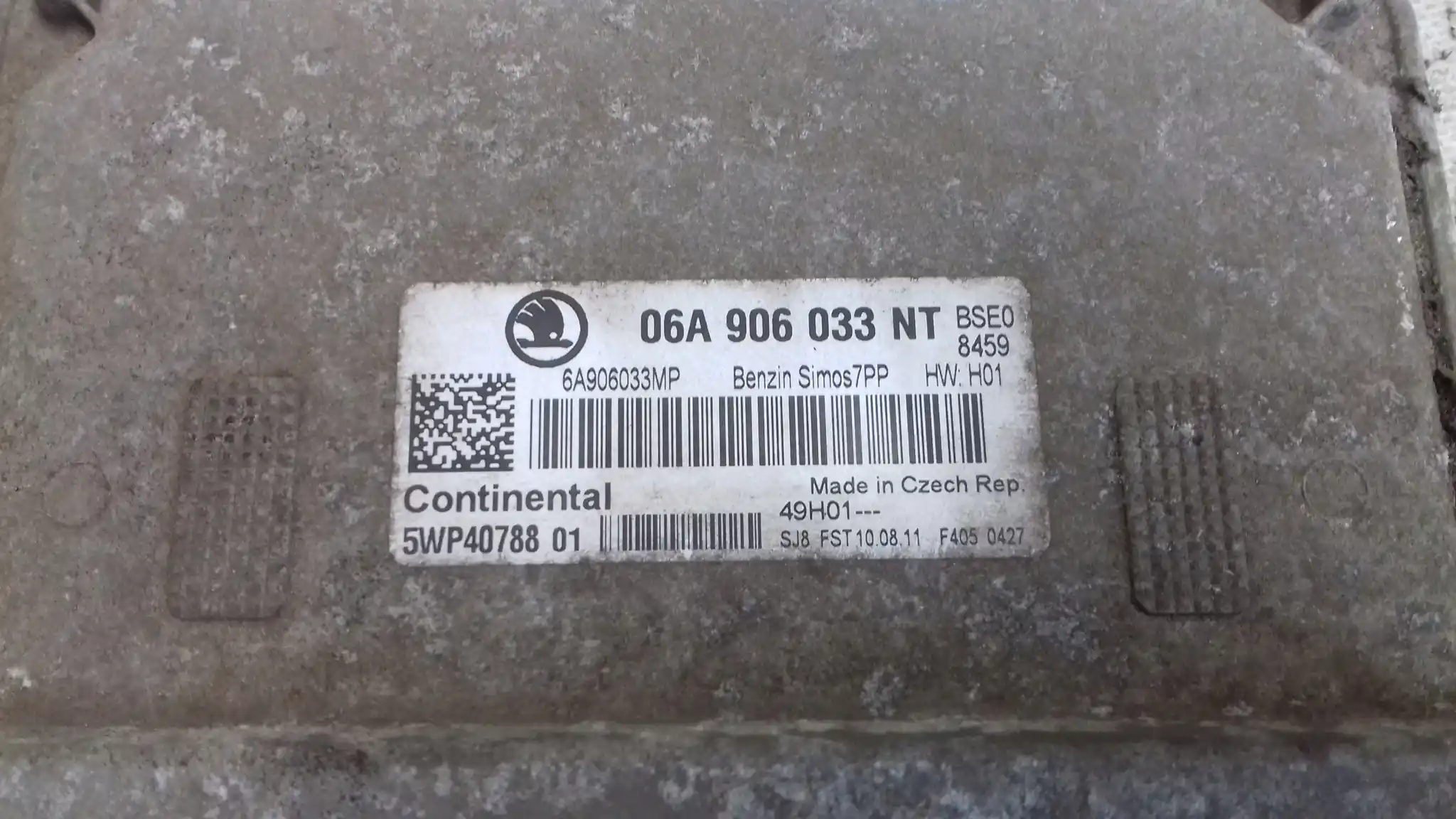KOMPUTER 5WP4078801 06A906033NT ZESTAW IMMO SKODA OCTAVIA II 1.6 8V 04-13