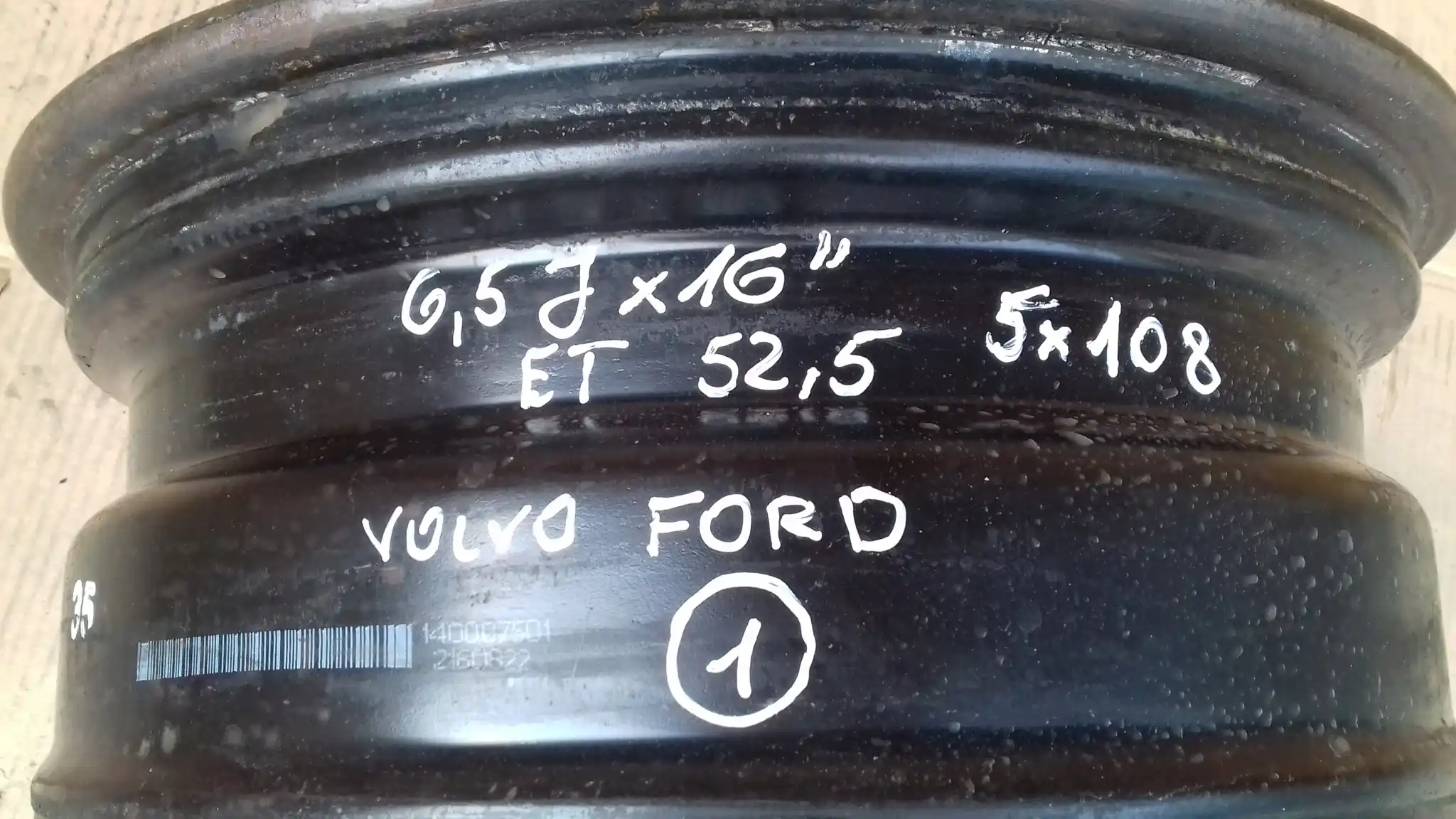 FELGA STALOWA FORD VOLVO 6,5Jx16'' 5x108 ET52,5
