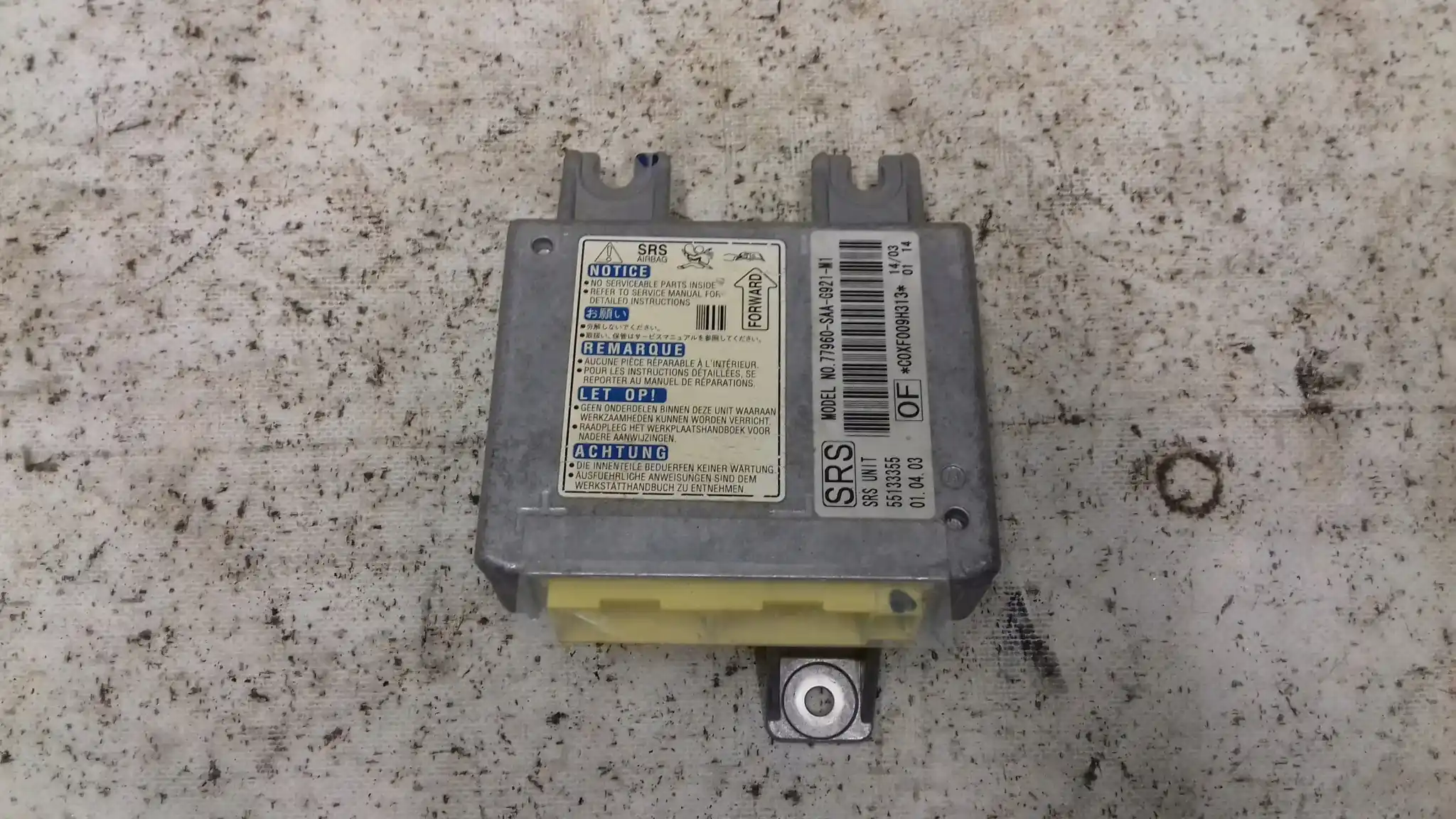 MODUŁ AIRBAG 77960SAAG921M1 HONDA JAZZ II 02-08