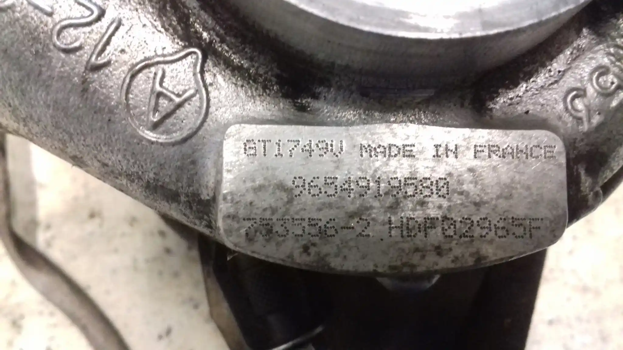 TURBOSPRĘŻARKA TURBO 9654919580 PEUGEOT 407 2.0 HDI 04- CITROEN PSA-