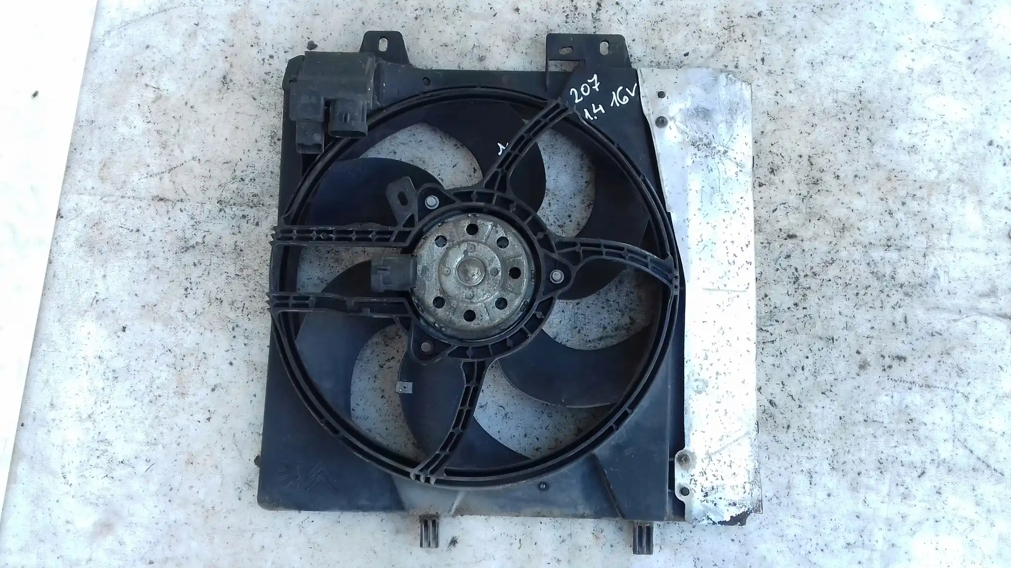 WENTYLATOR CHŁODNICY 9653804080 PEUGEOT 207 1.4 1.6 16V 06-