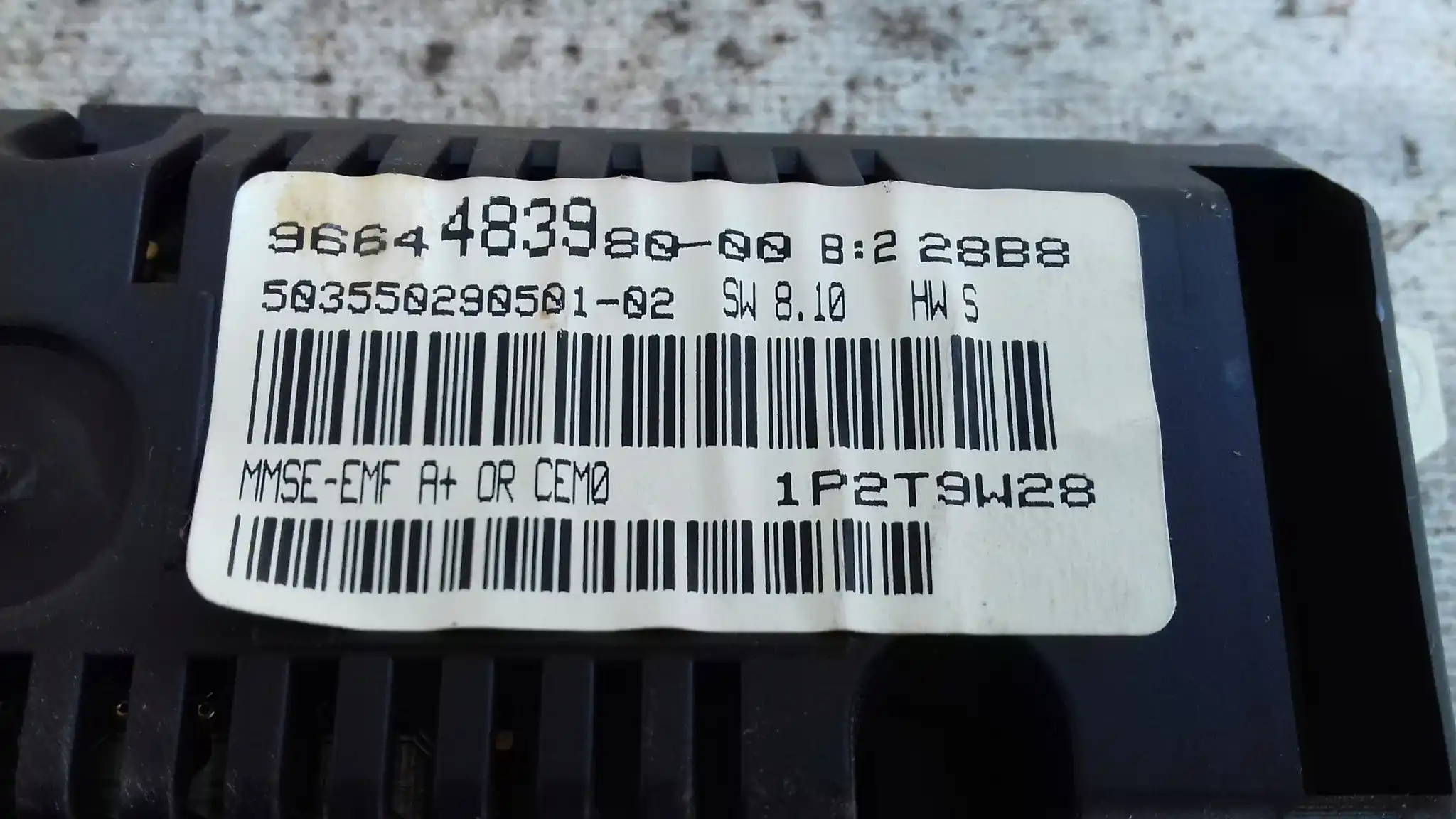 WYŚWIETLACZ EKRAN 9664483980 PEUGEOT 207 06-