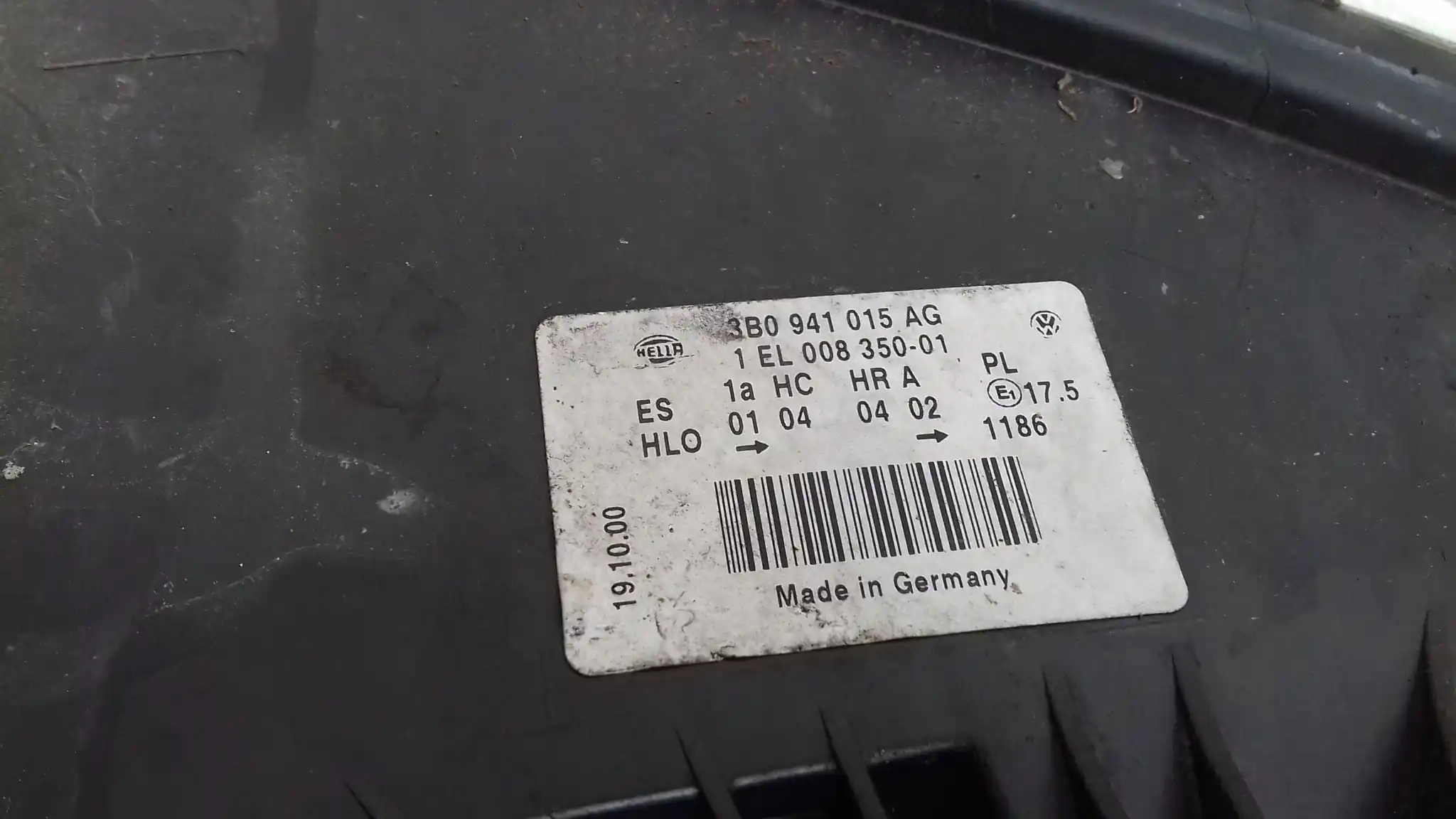 LAMPA LEWY PRZÓD PRZEDNIA 3B0941015AG VW PASSAT B5 LIFT 00-05