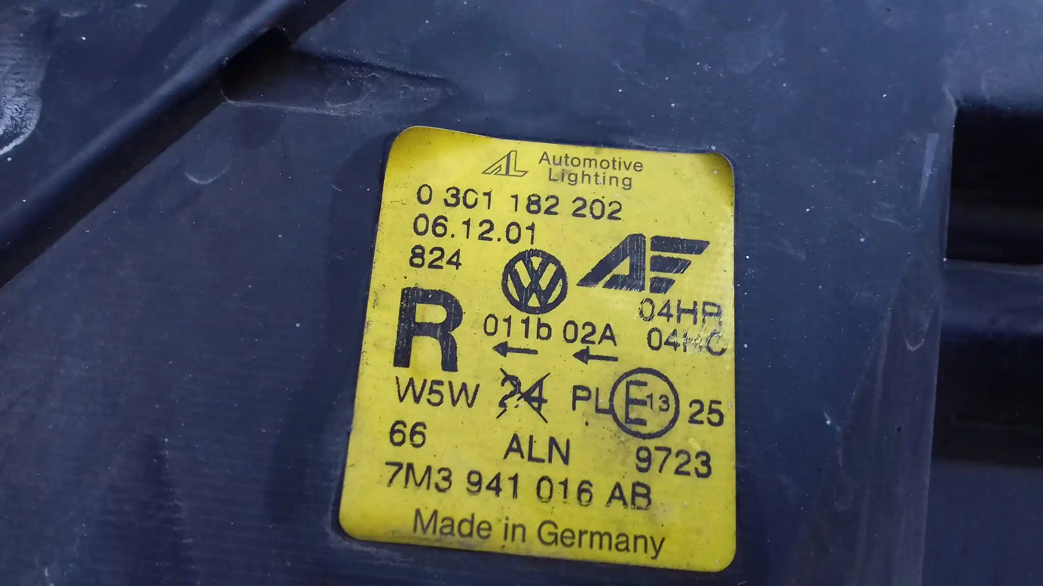LAMPA PRAWY PRZÓD PRZEDNIA 7M3941016AB VW SHARAN MK1 LIFT MK2 00-