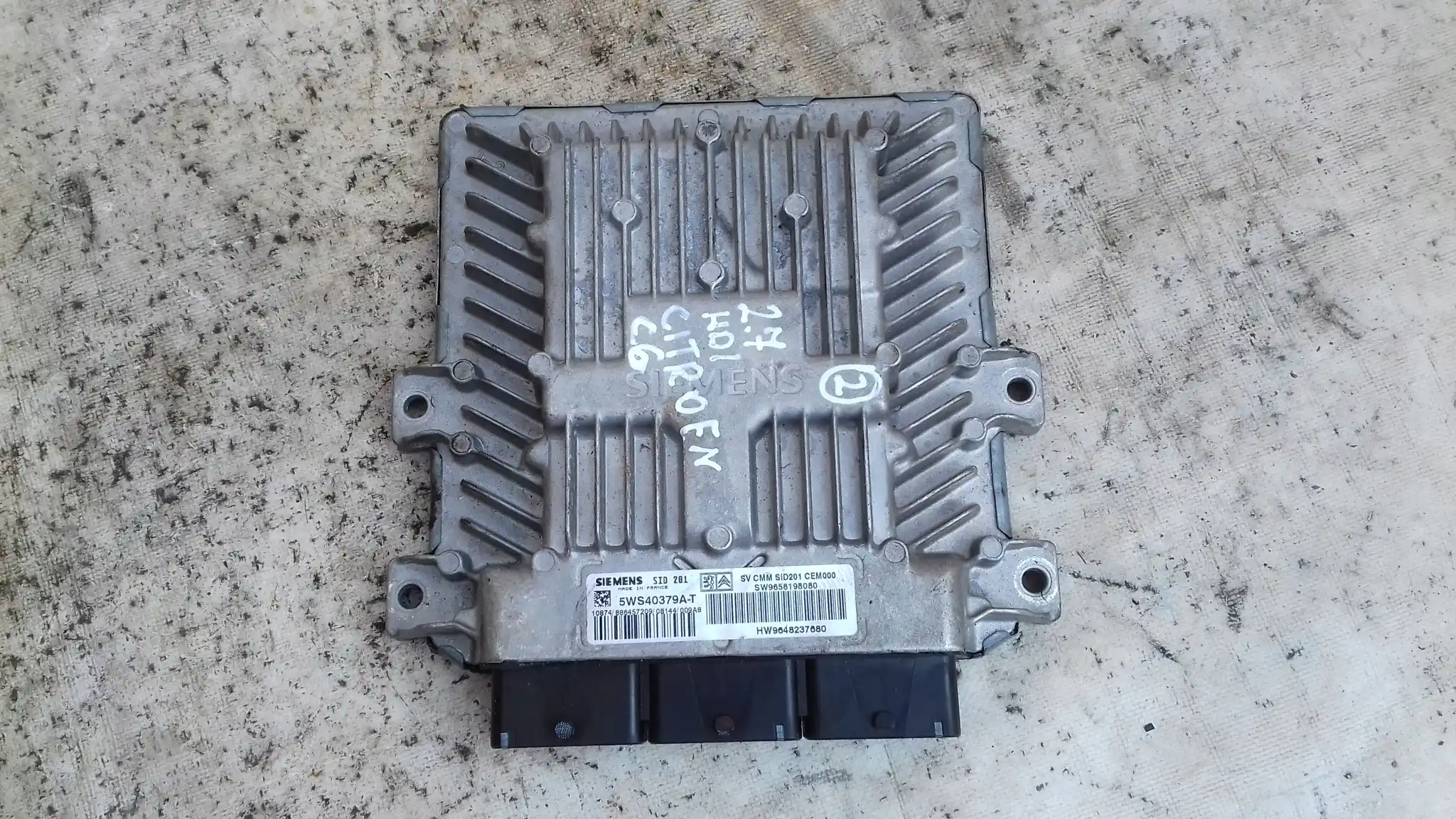 KOMPUTER STEROWNIK SILNIKA 5WS40379AT CITOREN C6 2.7 HDI 05-
