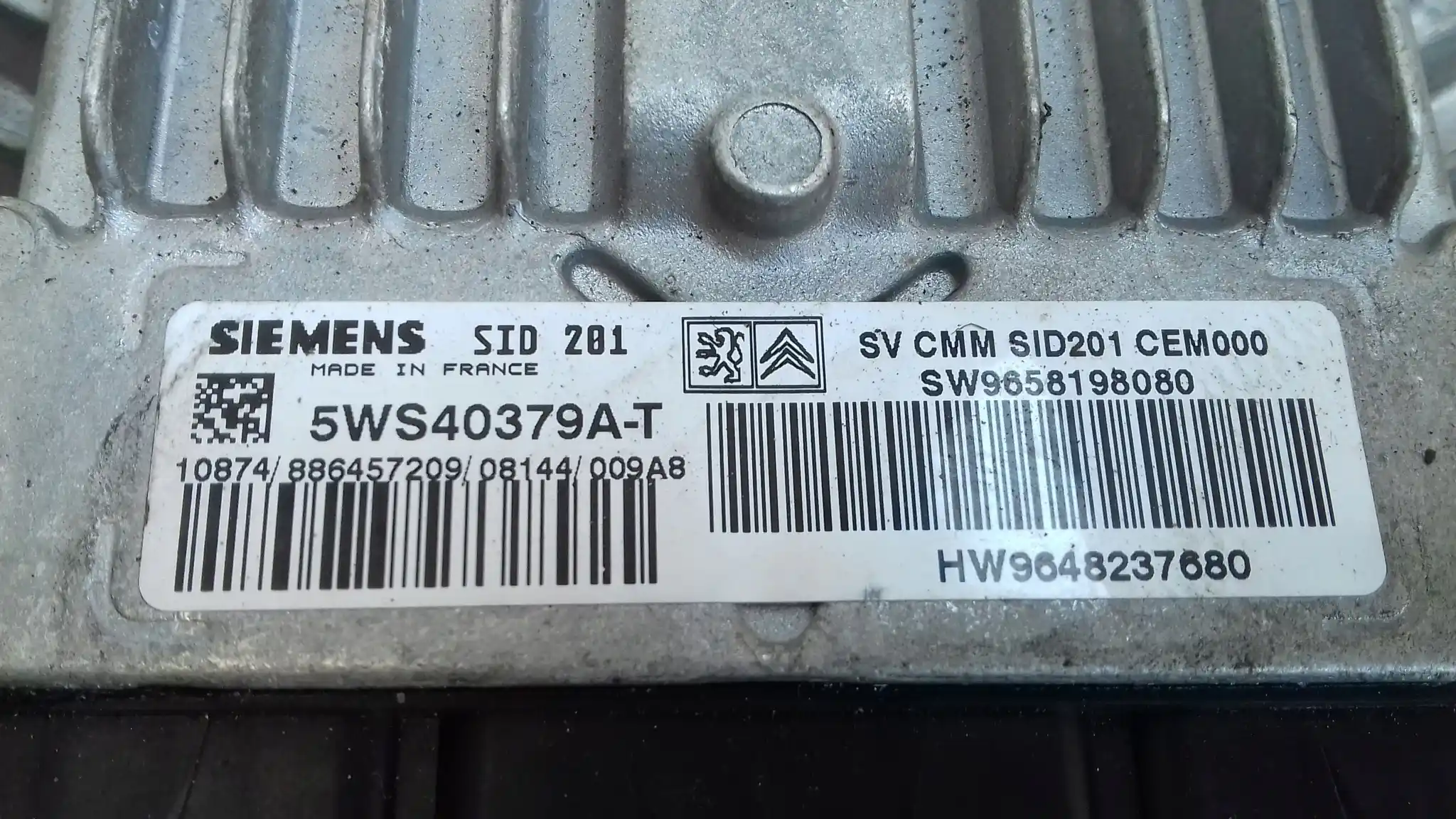 KOMPUTER STEROWNIK SILNIKA 5WS40379AT CITOREN C6 2.7 HDI 05-
