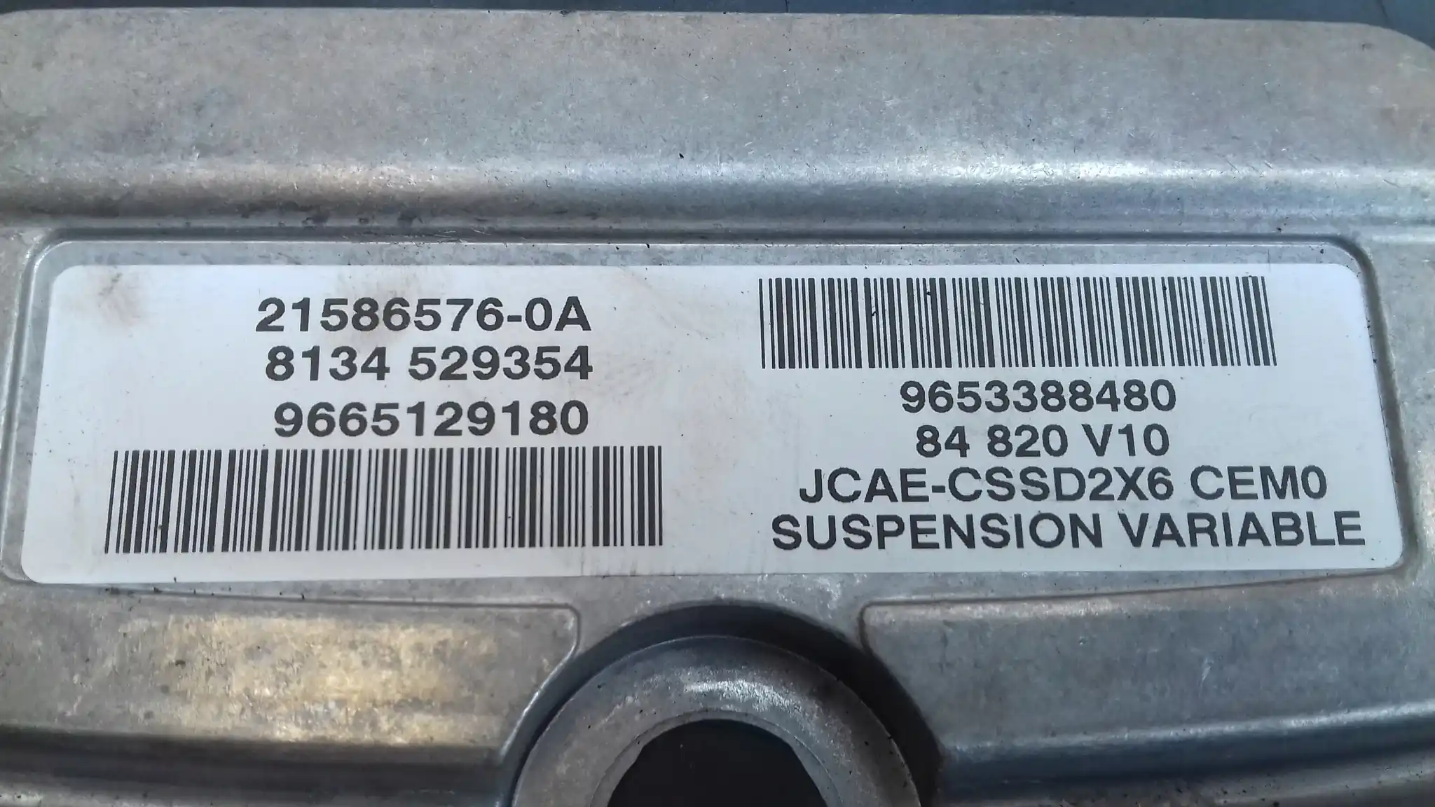 STEROWNIK KOMPUTER 9665129180 MODUŁ ZAWIESZENIA PNEUMATYCZNEGO CITROEN C6