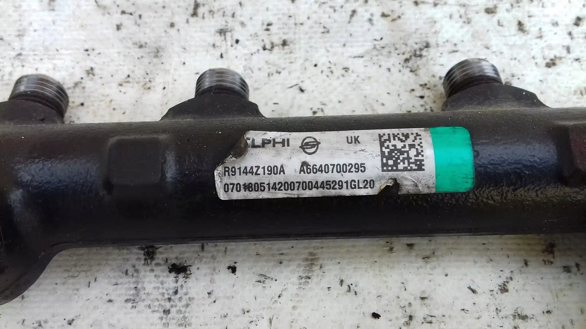 LISTWA WTRYSKOWA A6640700295 CZUJNIK 9307Z511A SSANGYONG KYRON 2.0 XDI 05-