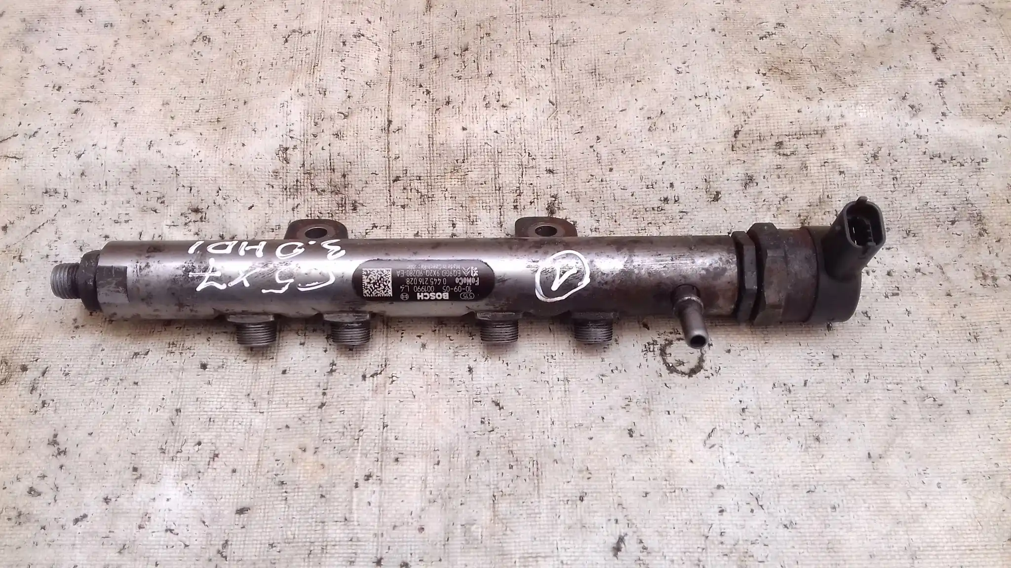 CZUJNIK CIŚNIENIA 0281006017 LISTWA 0445216028 CITROEN C5 III X7 3.0 HDI 08