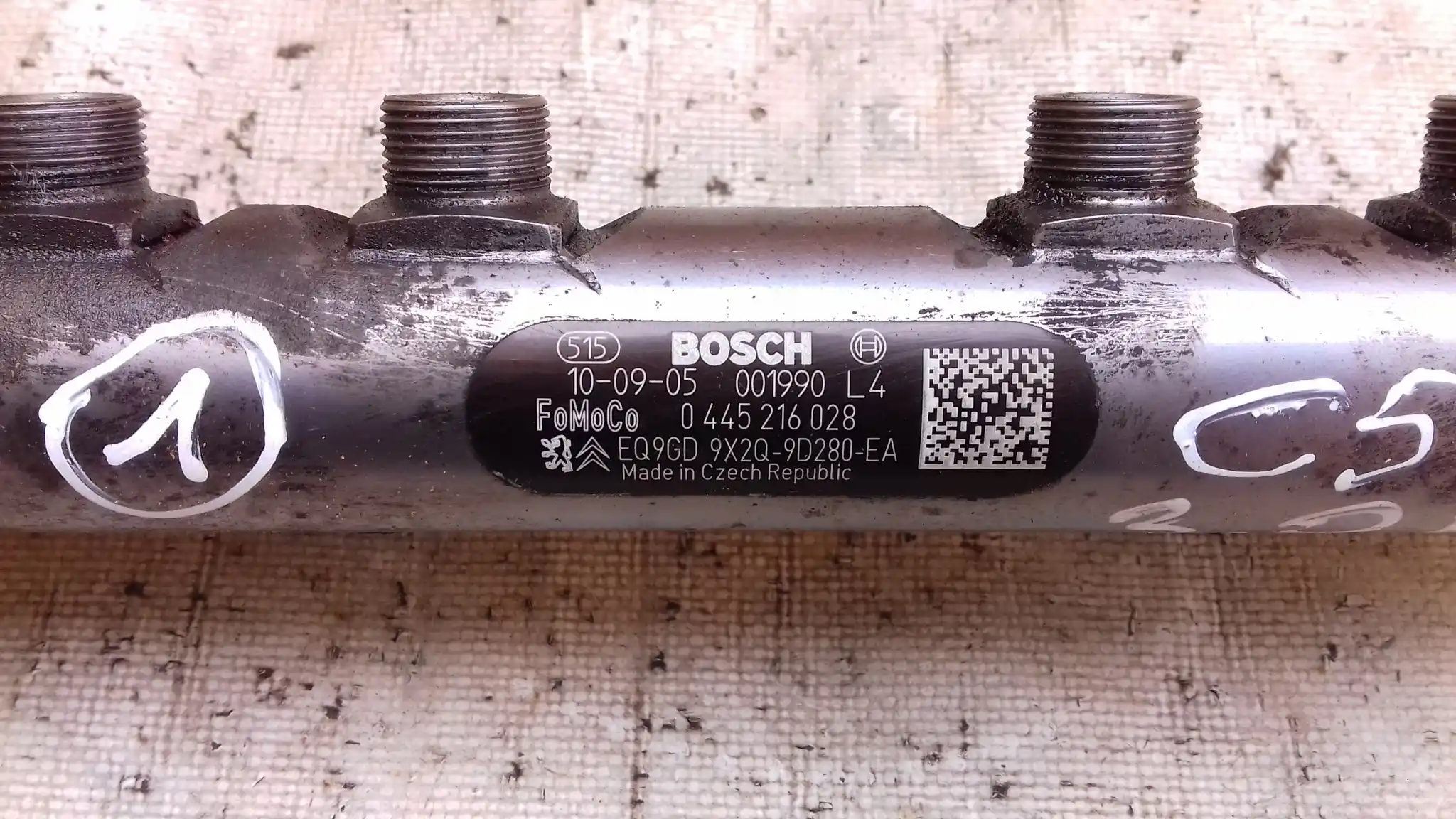 CZUJNIK CIŚNIENIA 0281006017 LISTWA 0445216028 CITROEN C5 III X7 3.0 HDI 08