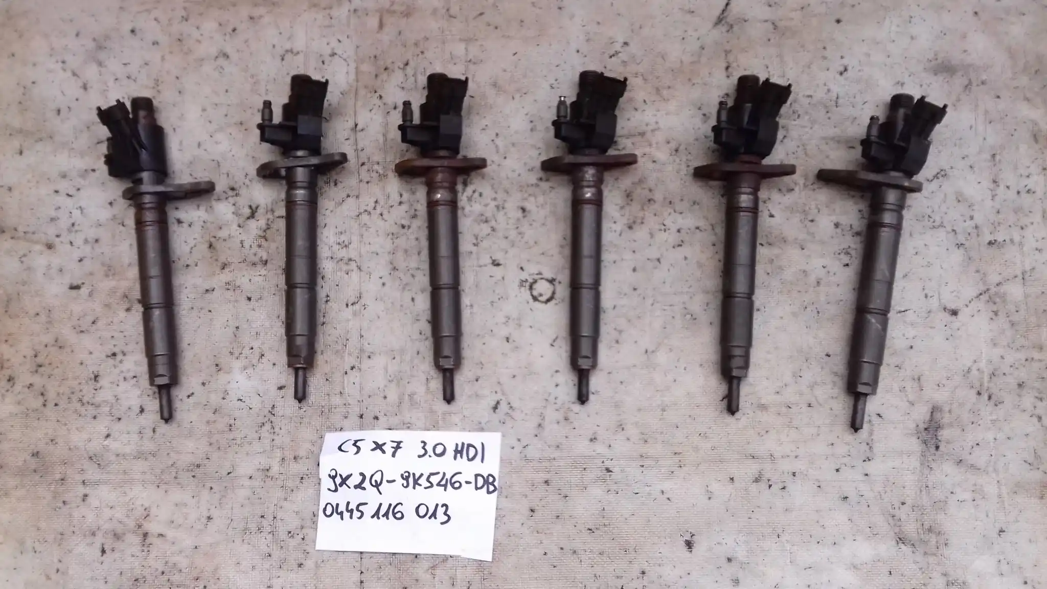 WTRYSKIWACZE WTRYSKI 9X2Q9K546DB 0445116013 PSA CITROEN PEUGEOT 3.0 HDI 08-