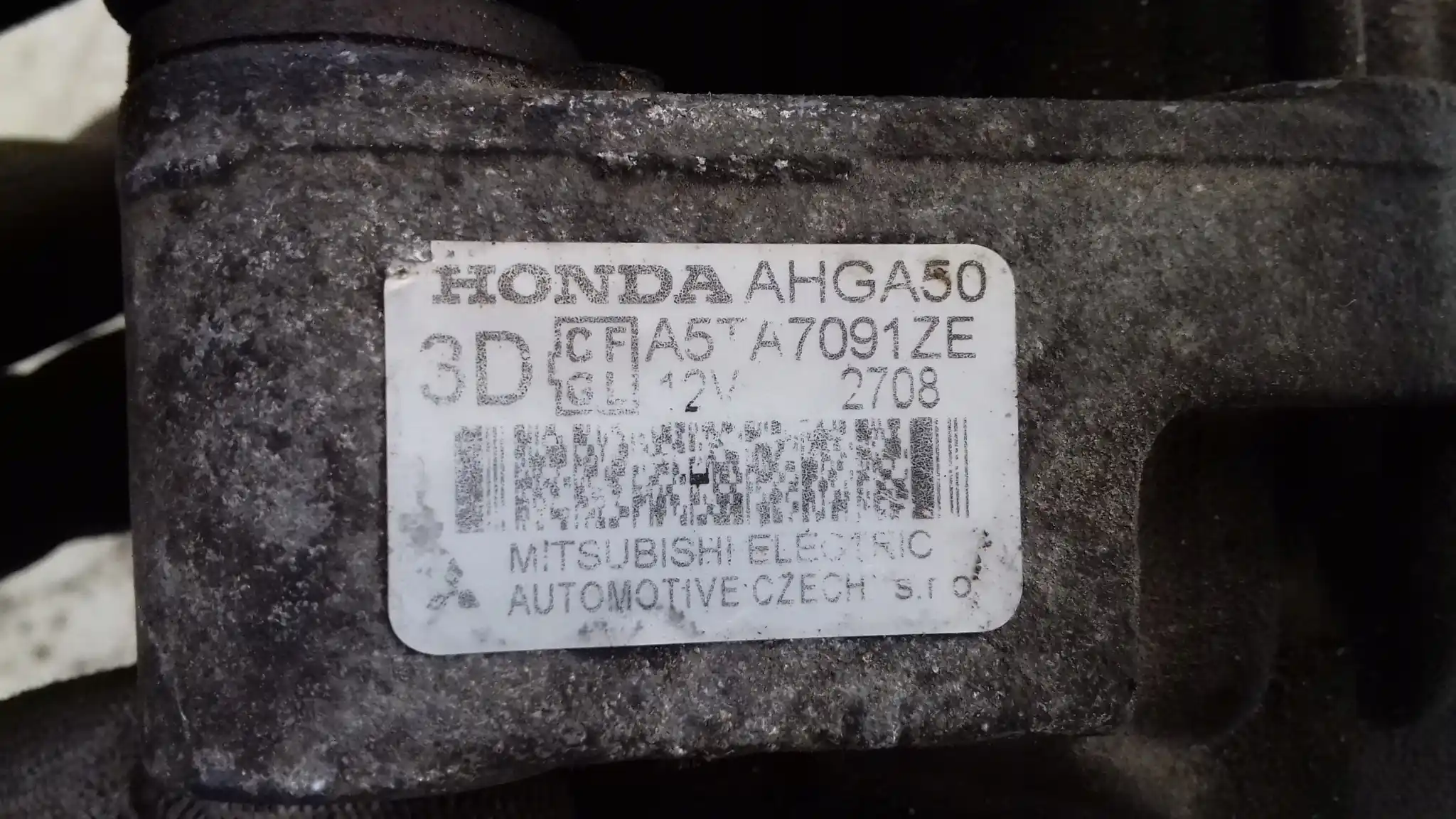 ALTERNATOR AHGA50 HONDA CIVIC VII 1.4 16V