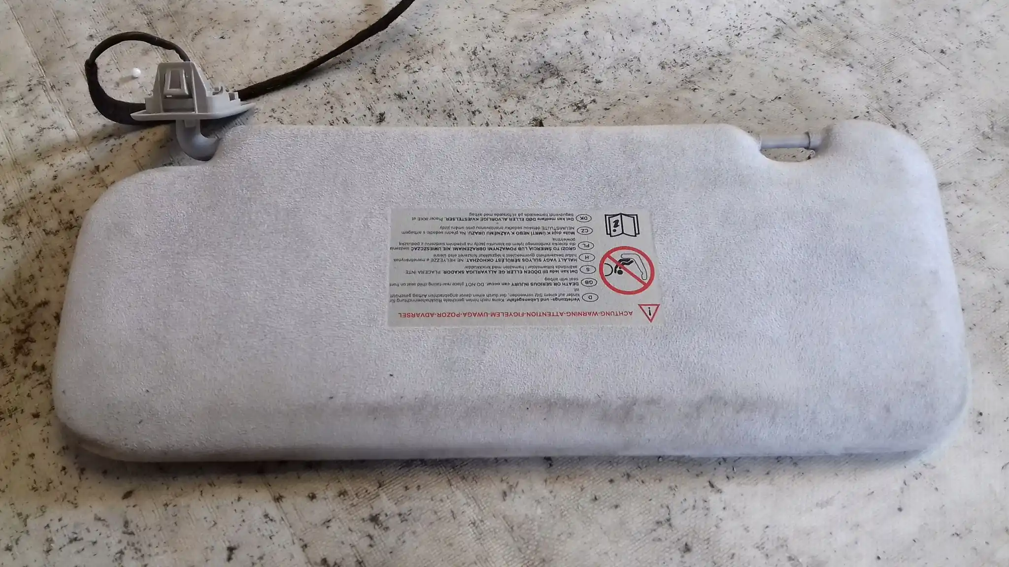 OSŁONA PRZECIWSŁONECZNA SŁONCZNIK ALCANTARA PRAWY CITROEN C5 III X7 08-