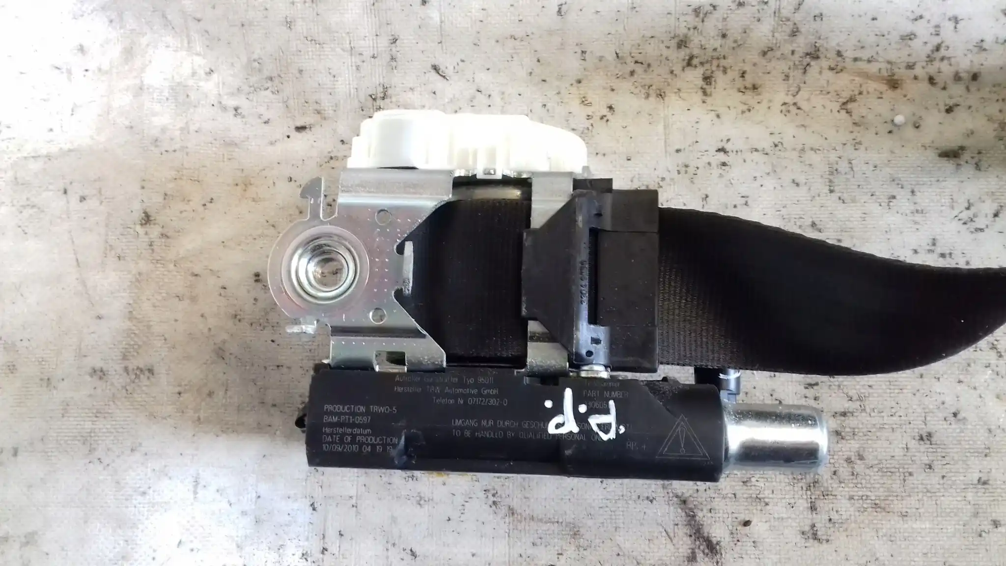 PAS BEZPIECZEŃSTWA PRAWY PRZÓD 33060320A CITROEN C5 III X7 08-