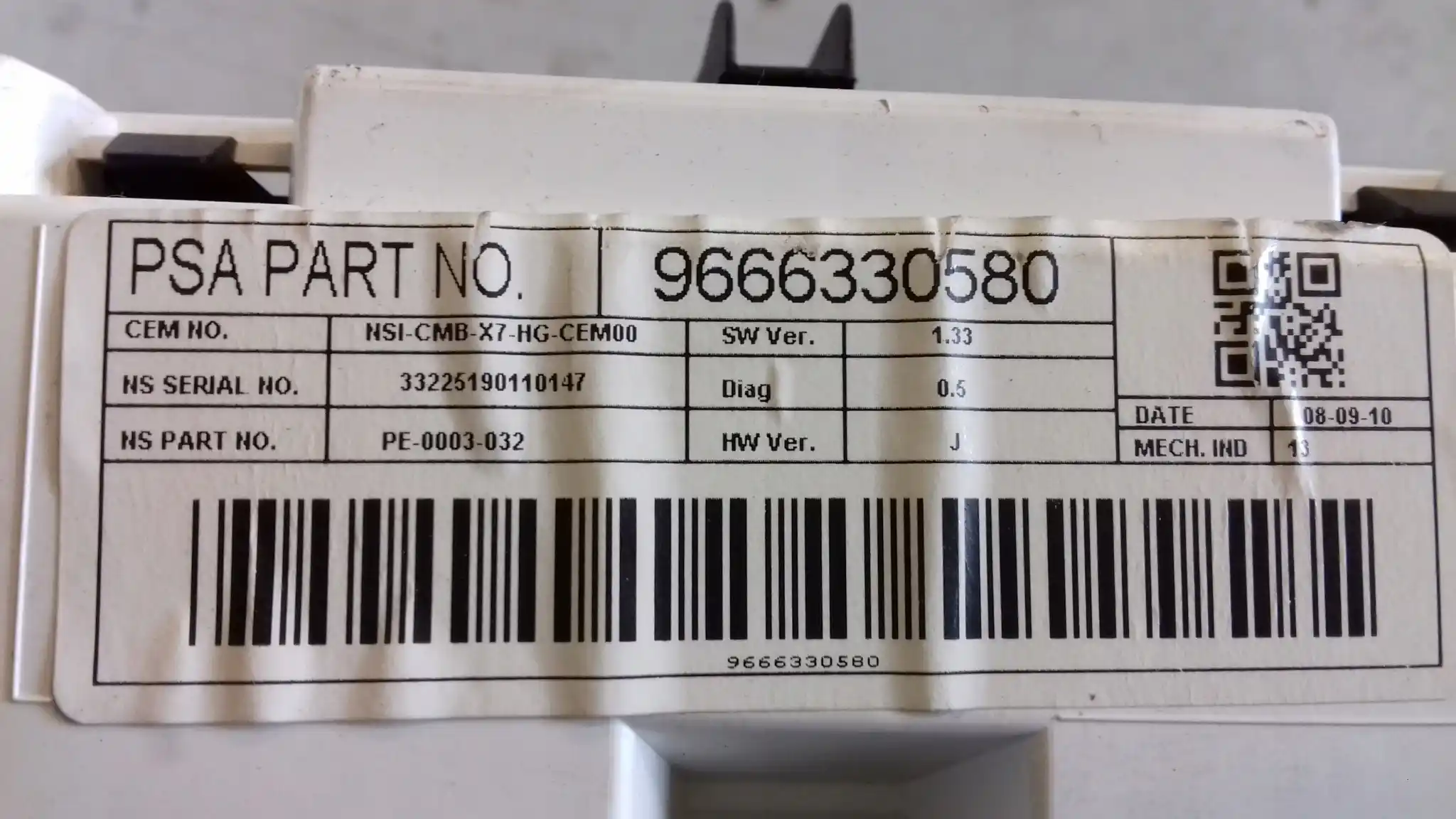 LICZNIK ZEGRAY 9666330580 CITROEN C5 III X7 08-