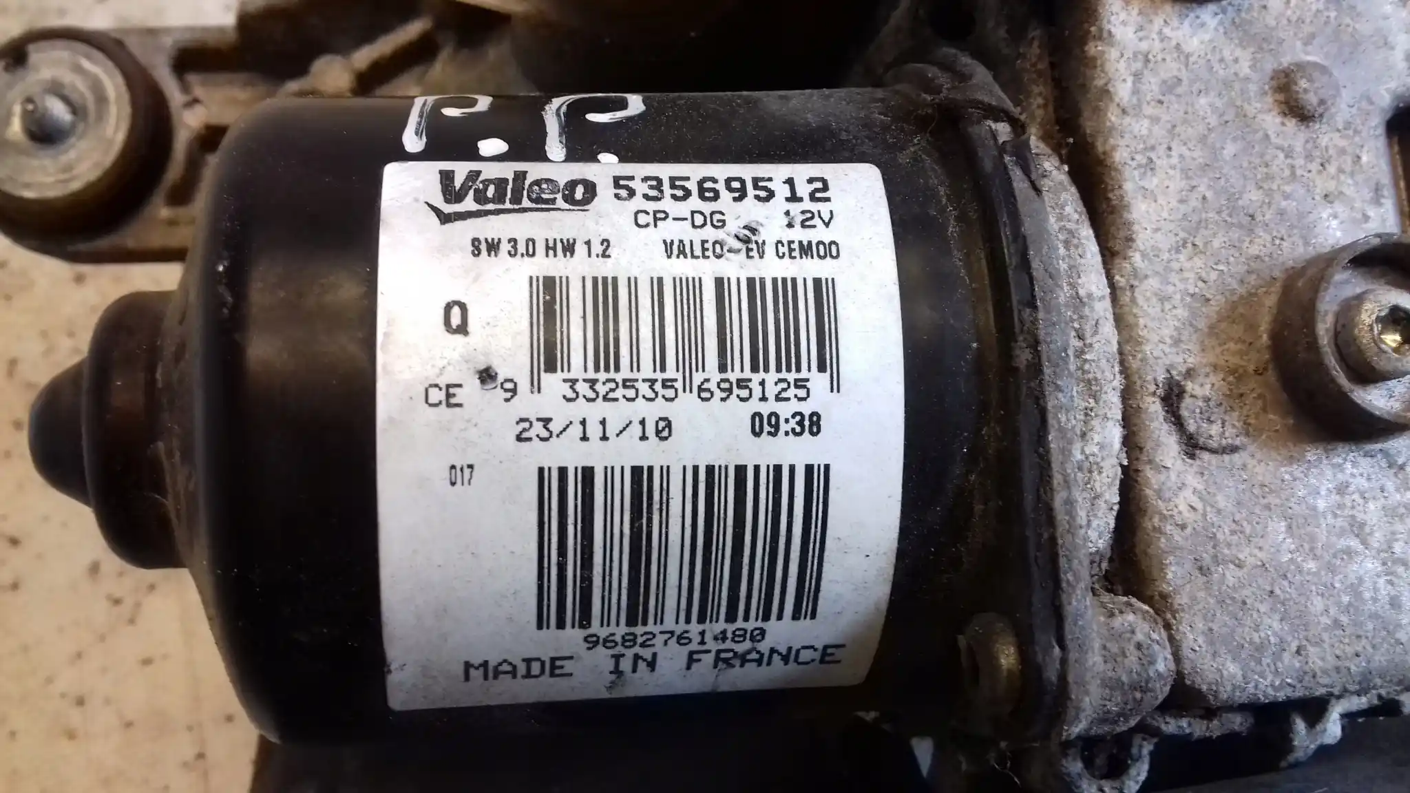 MECHANIZM SILNICZEK WYCIERACZEK PRAWY PRZÓD 53569512 CITROEN C5 III X7 07-