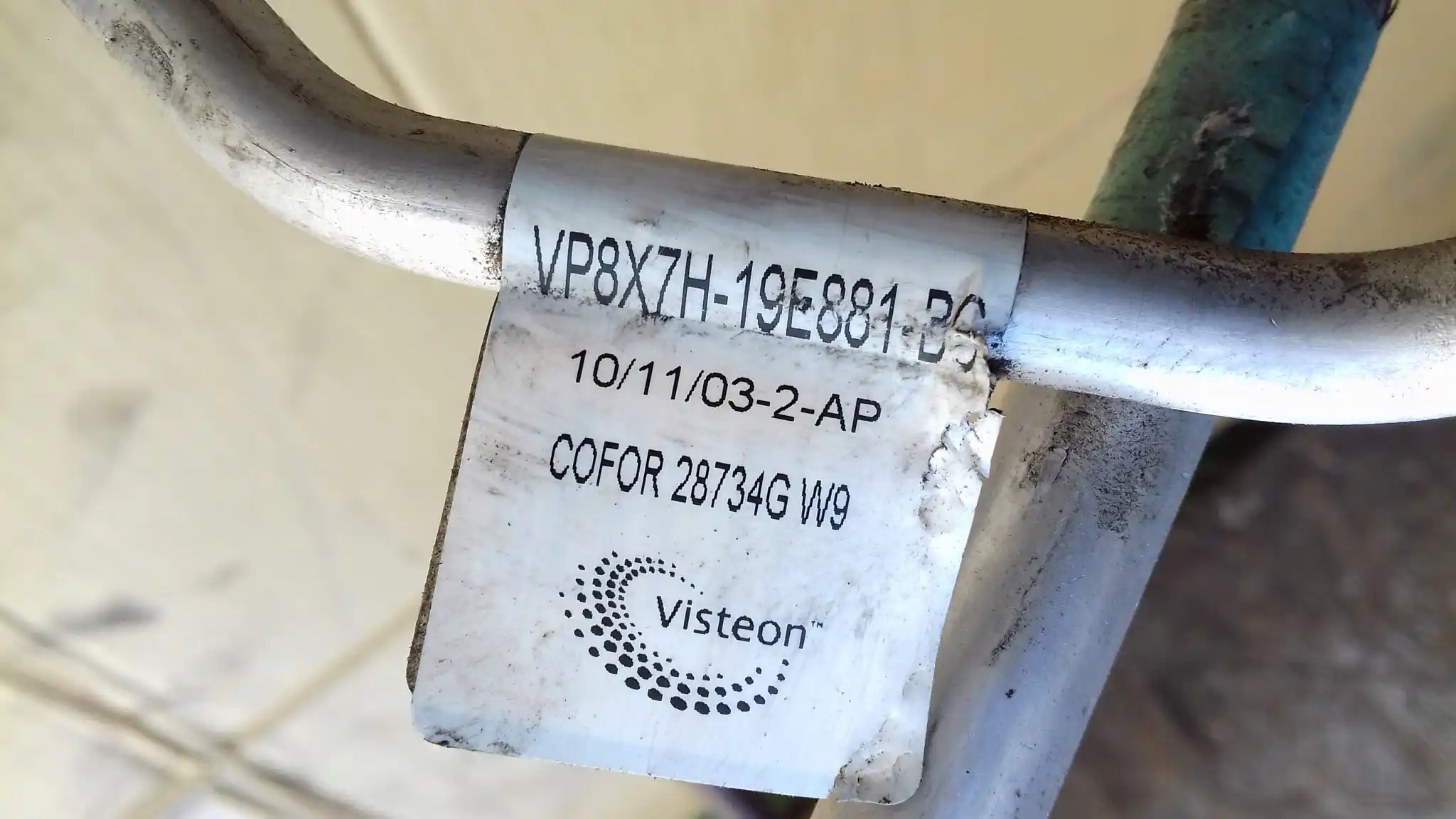 PRZEWÓD WĄŻ RURKA KLIMATYZACJI VP8X7H19997GC CITROEN C5 III X7 1.6 THP 07