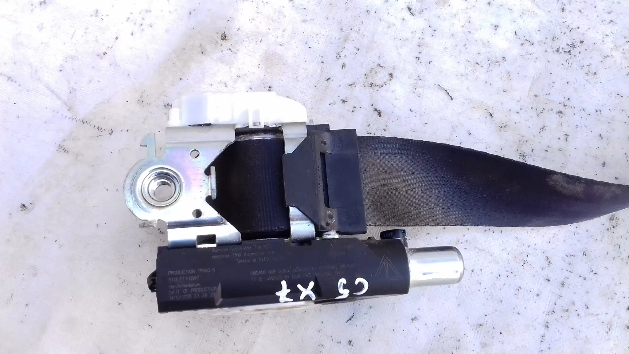 PAS BEZPIECZEŃSTWA PRAWY PRZÓD 33060320A CITROEN C5 III X7 07-