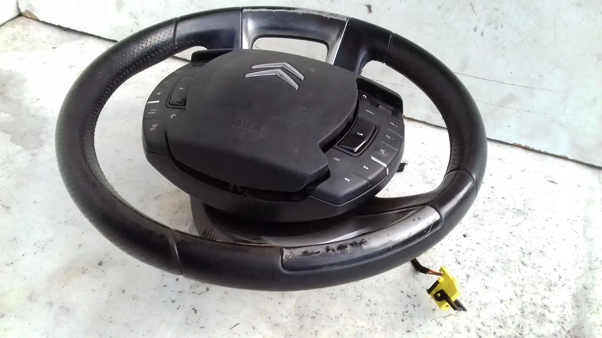 KIEROWNICA SKÓRA MULTIFUNKCJA AIRBAG CITROEN C5 III X7 07-