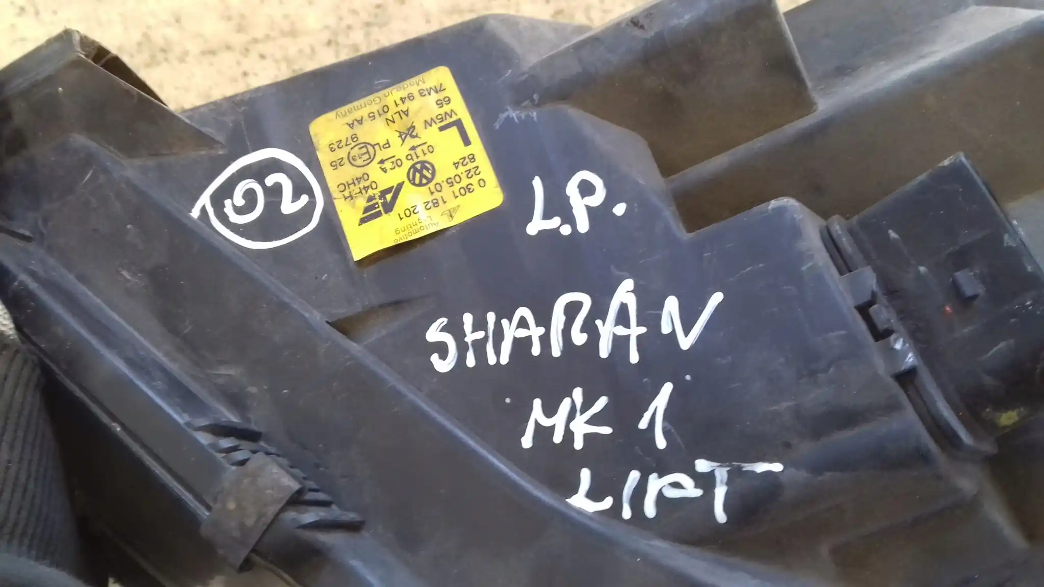LAMPA LEWY PRZÓD PRZEDNIA 7M3941015AA VW SHARAN MK1 LIFT MK2 00-