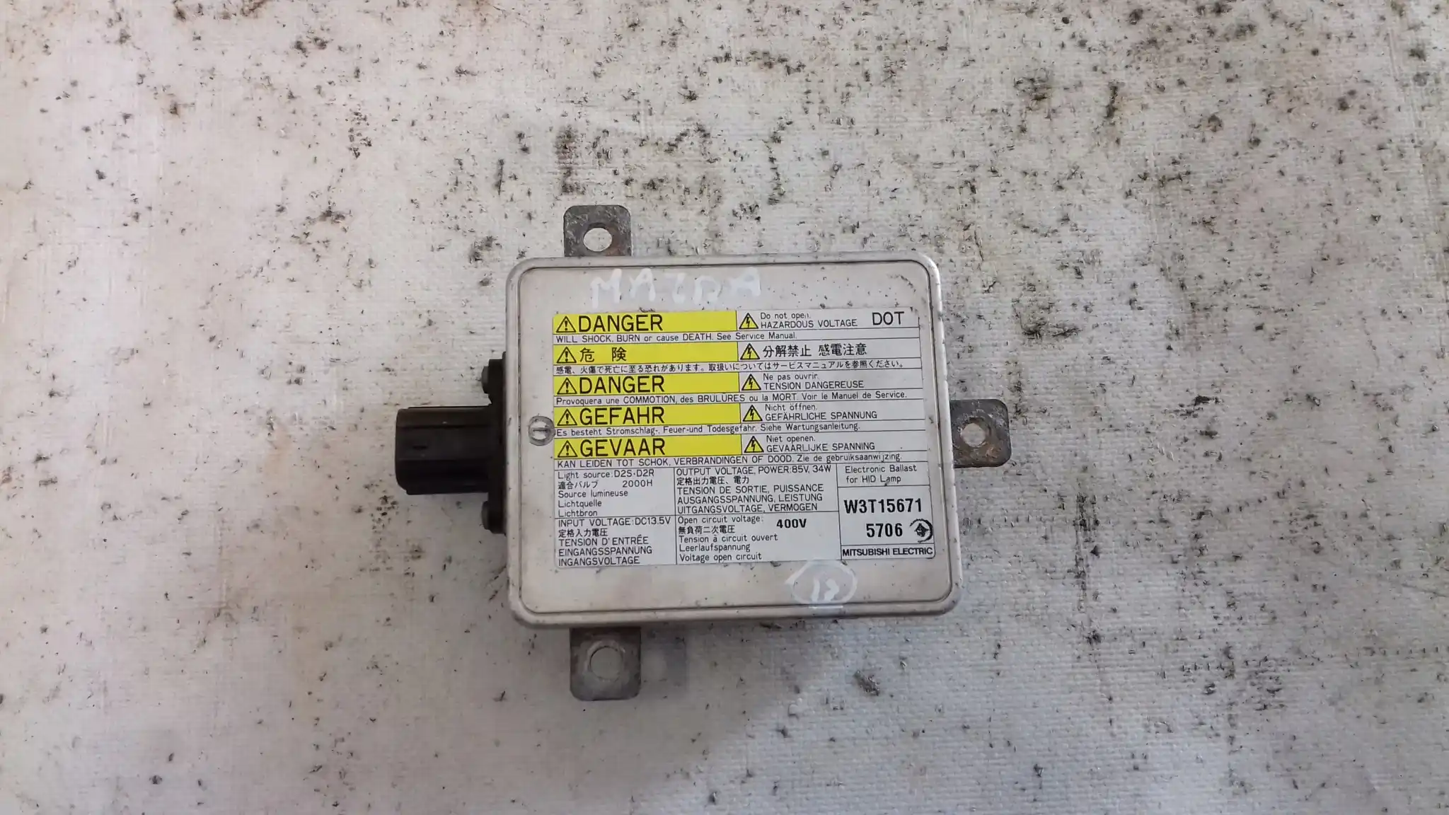 PRZETWORNICA W3T15671 MAZDA MITSUBISHI HONDA